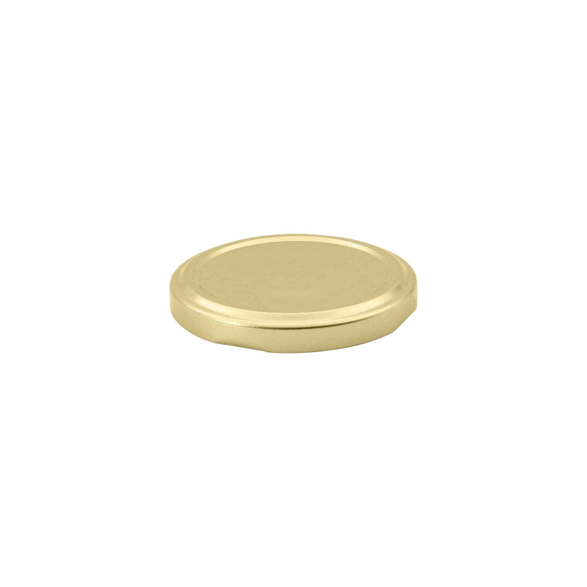 Twist-offdeksel, blik, goud, voor monding: TO 63 Twist-offdeksel, blik, goud, voor monding: TO 63