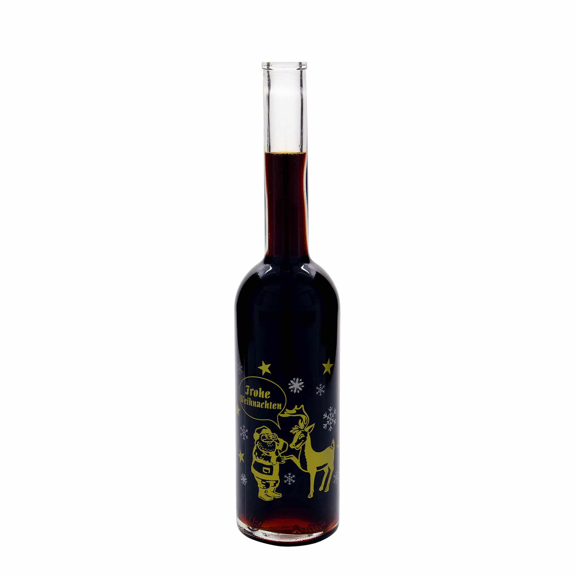 500 ml glazen fles 'Opera', motief: vuurwerk, opening: kurk