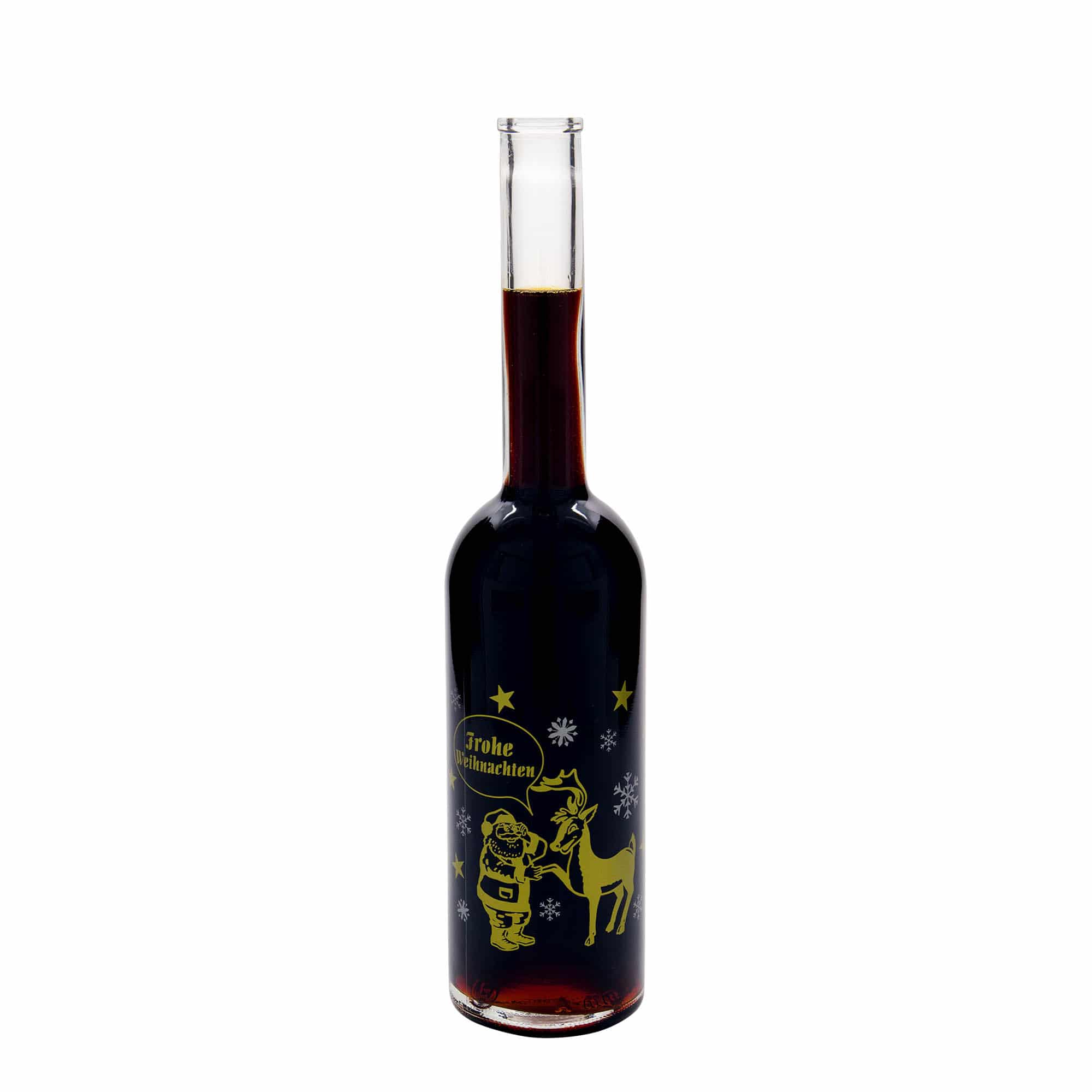 500 ml glazen fles 'Opera', motief: vuurwerk, opening: kurk