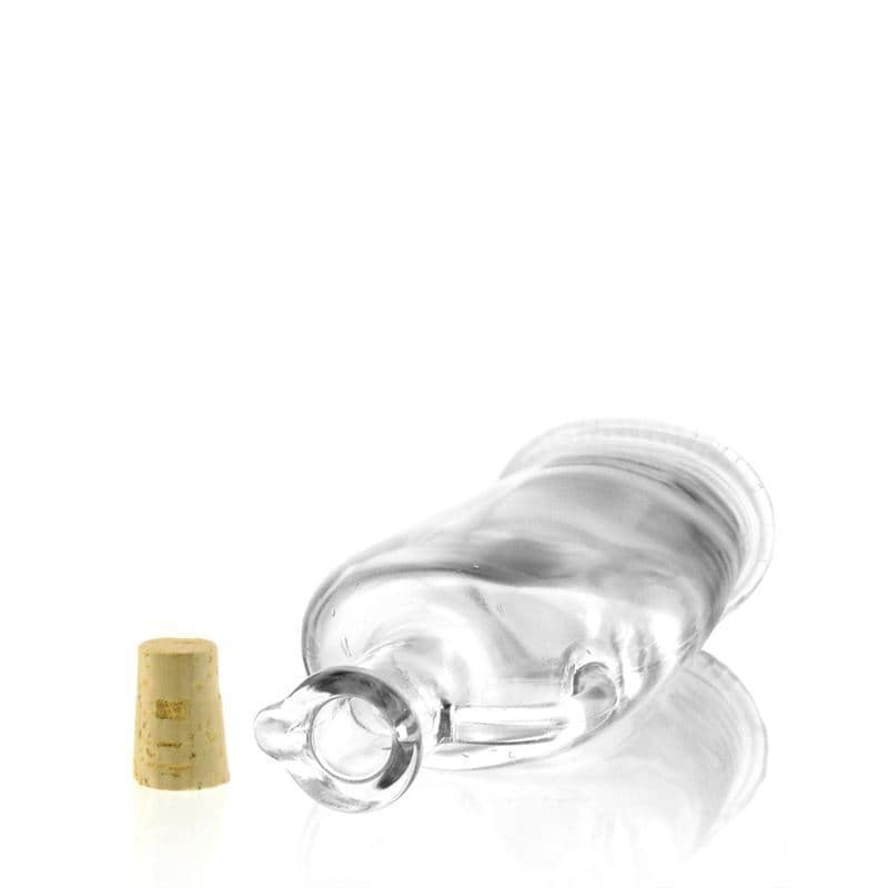 Glazen fles 'Eleganta', 500 ml, ovaal, monding: kurk