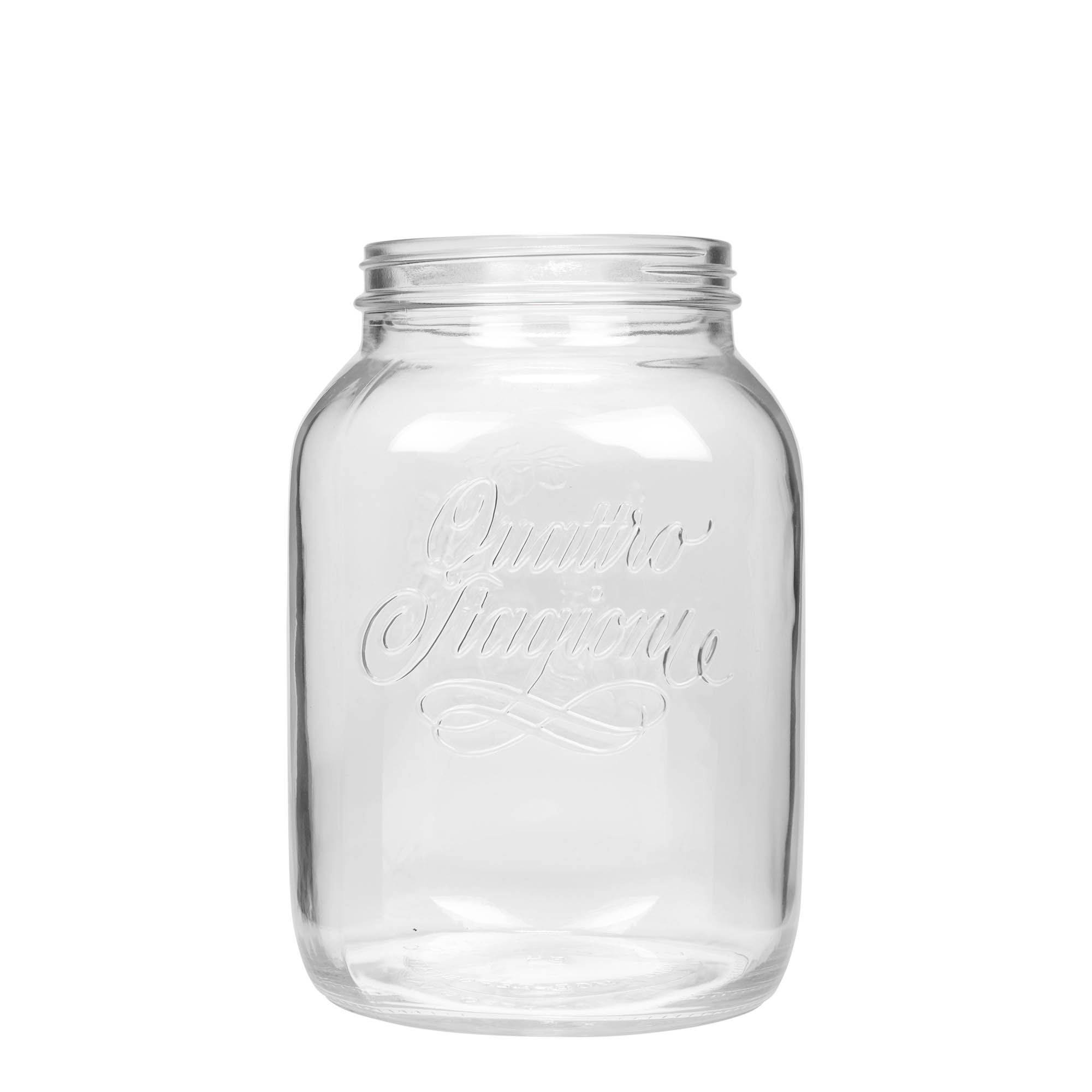 3.000 ml glas 'Quattro Stagioni', opening: schroefdop 3.000 ml glas 'Quattro Stagioni', opening: schroefdop