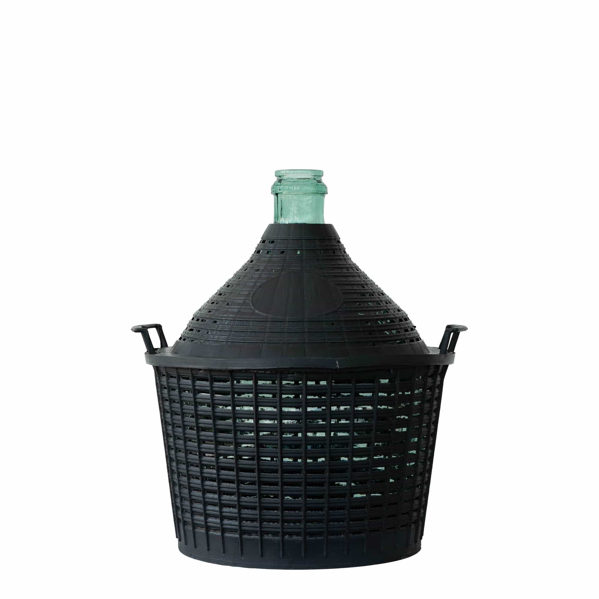 15 l ballonfles met smalle hals, glas, opening: opzetdeksel