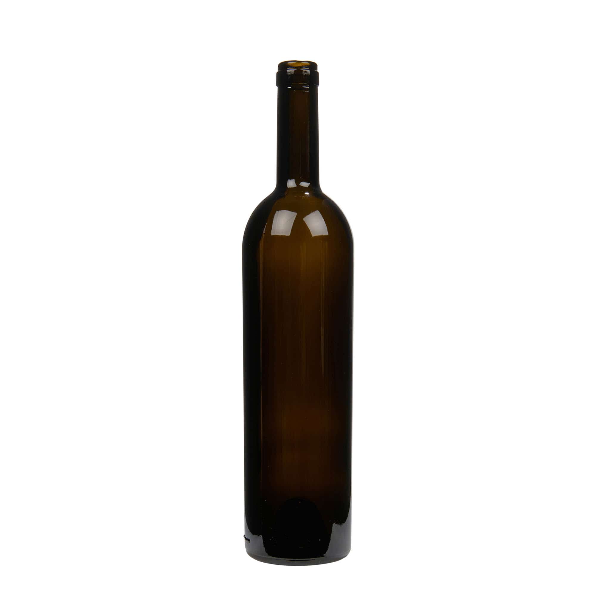Wijnfles 'Liberty', 750 ml, antiekgroen, monding: kurk Wijnfles 'Liberty', 750 ml, antiekgroen, monding: kurk