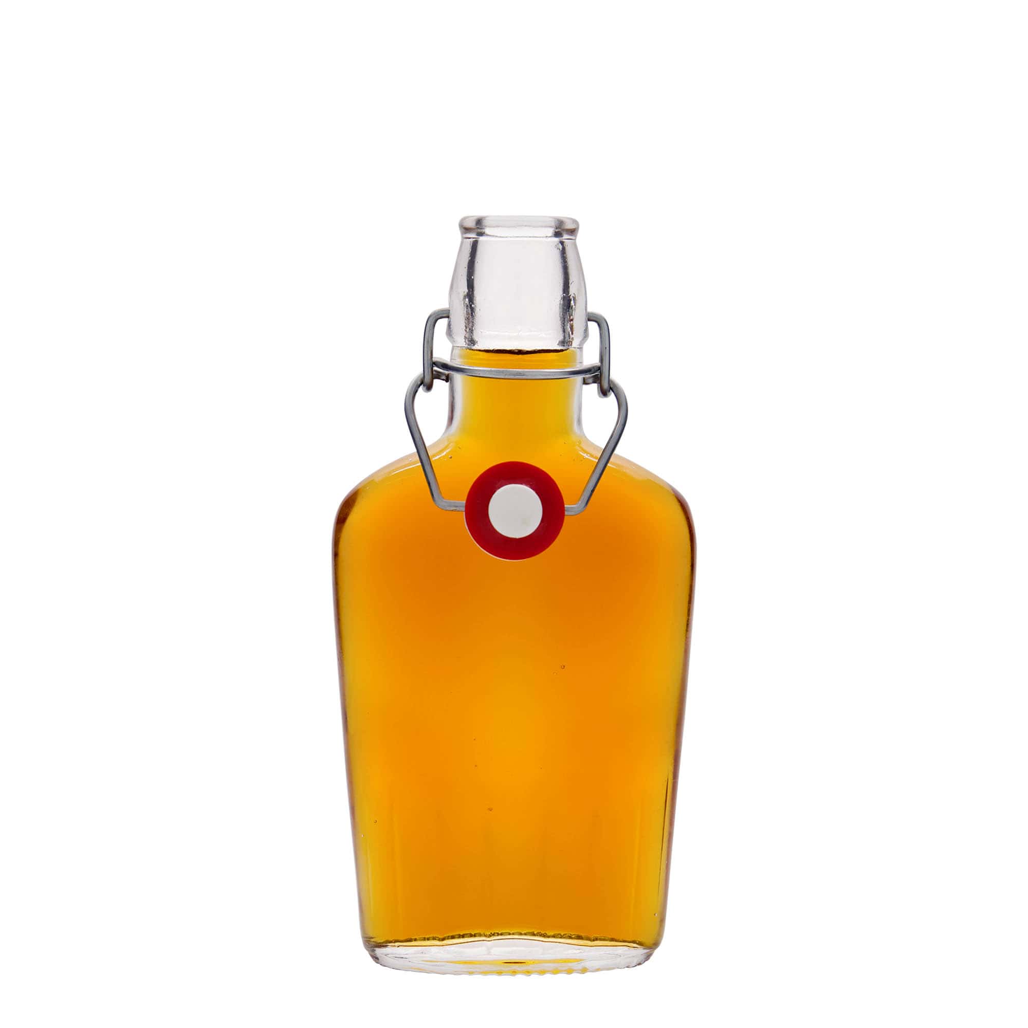 250 ml glazen fles 'Fiaschetta', ovaal, opening: beugelsluiting 250 ml glazen fles 'Fiaschetta', ovaal, opening: beugelsluiting
