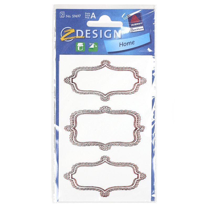 Zweckform Etiketten 'Steenvruchten', rechthoekig, papier, meerkleurig Zweckform Etiketten 'Steenvruchten', rechthoekig, papier, meerkleurig