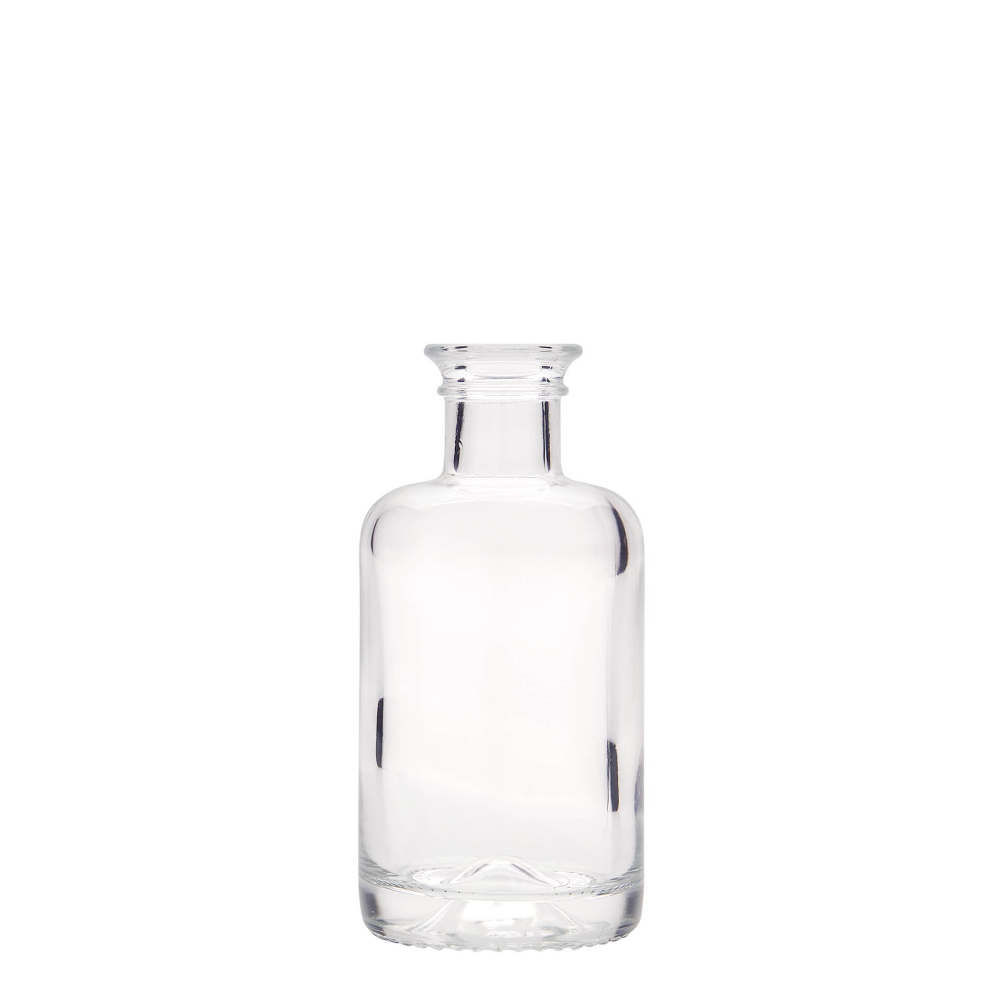 100 ml glazen apothekersfles, opening: kurk 100 ml glazen apothekersfles, opening: kurk