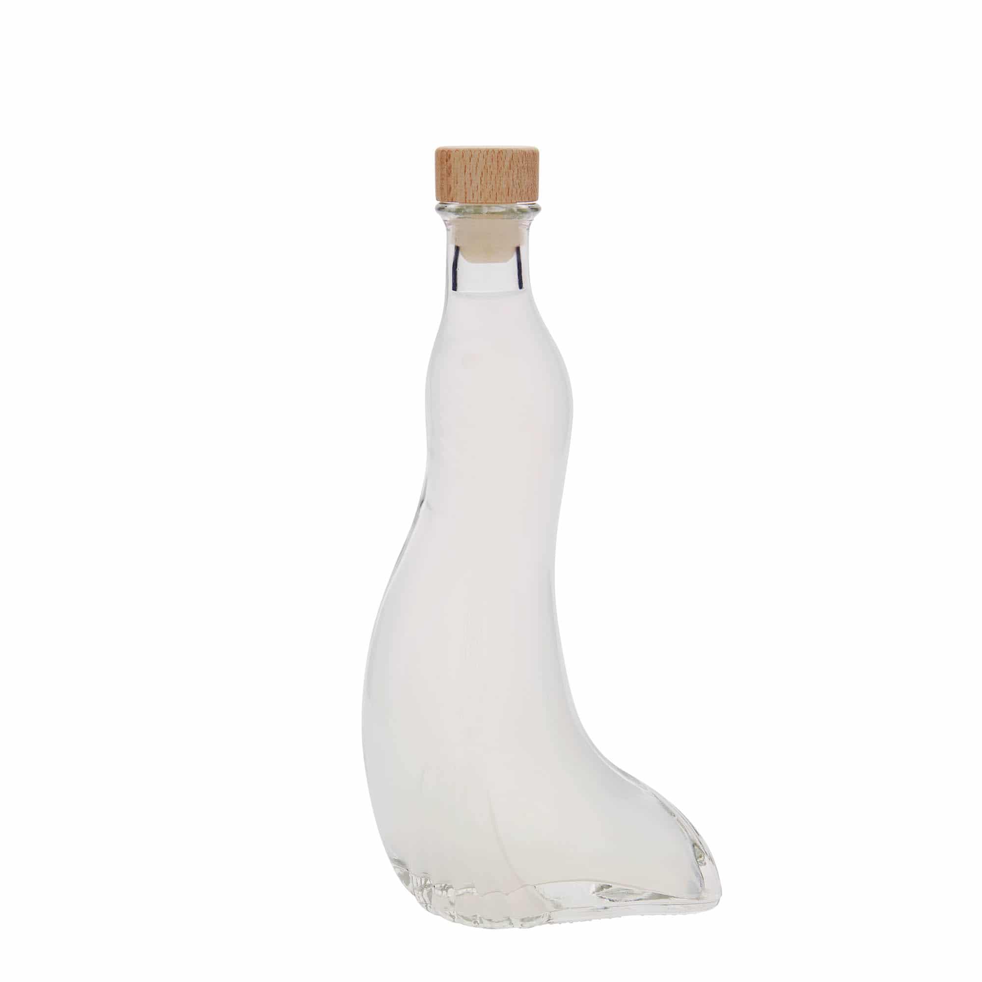 200 ml glazen fles 'Zeehond', opening: kurk