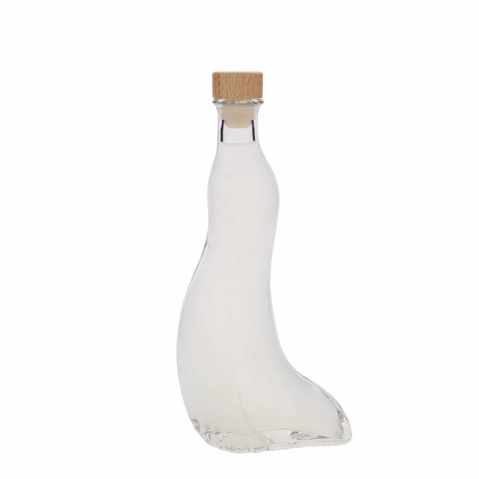 200 ml glazen fles 'Zeehond', opening: kurk