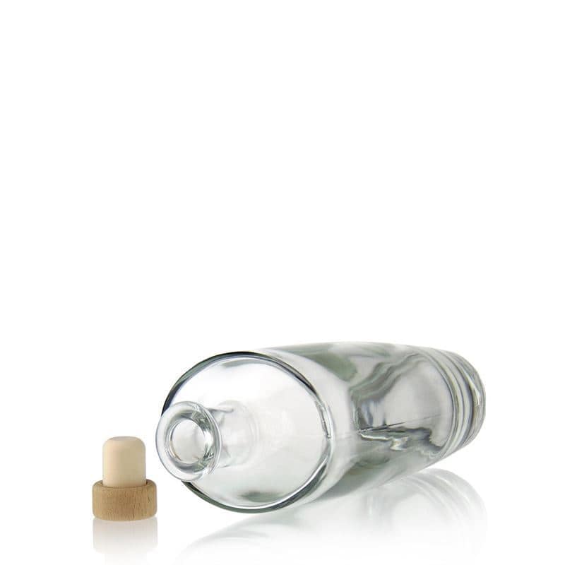 Glazen fles 'Vanessa', 500 ml, ovaal, monding: kurk