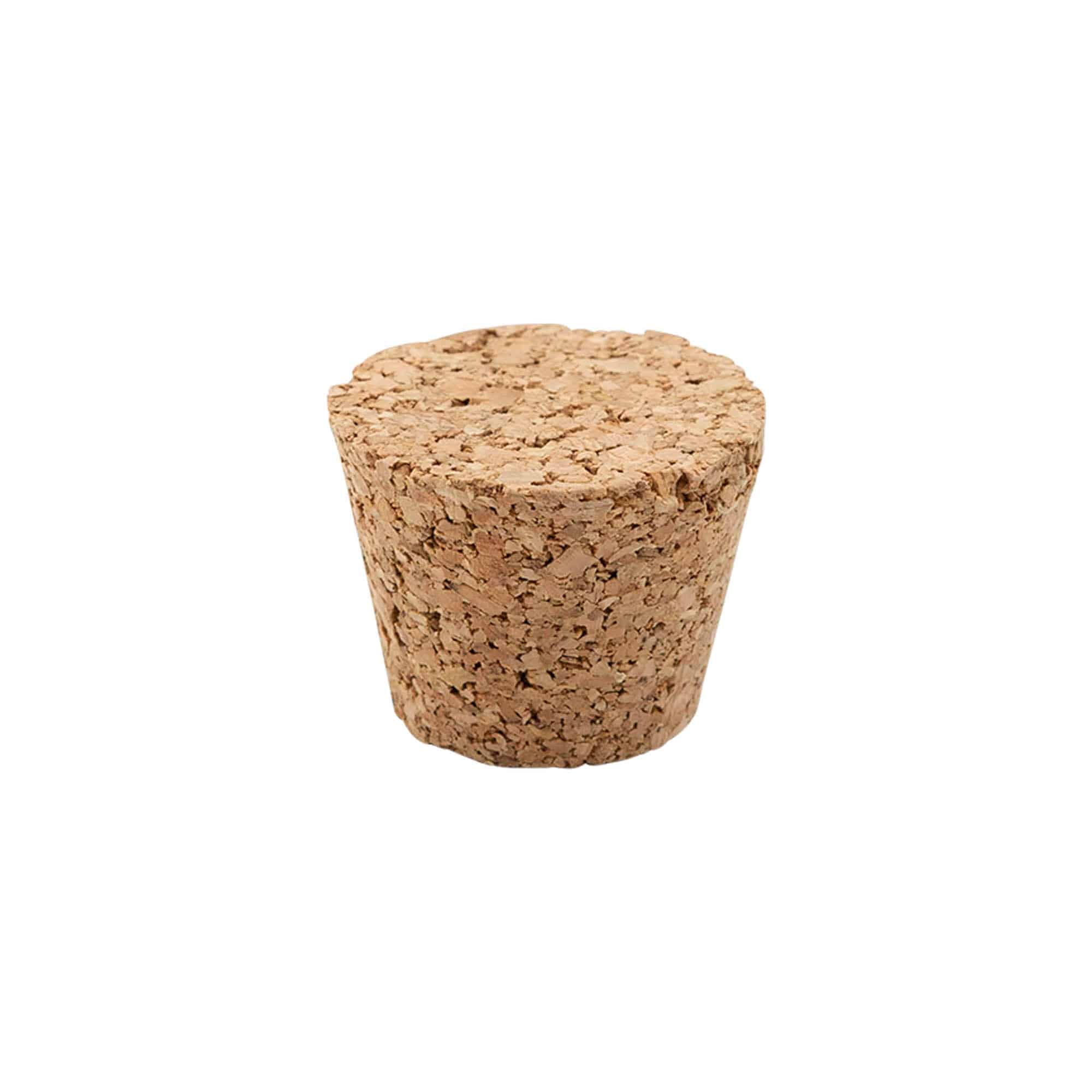 Spitskurk 25-35 x 27, perskurk, beige, voor monding: kurk