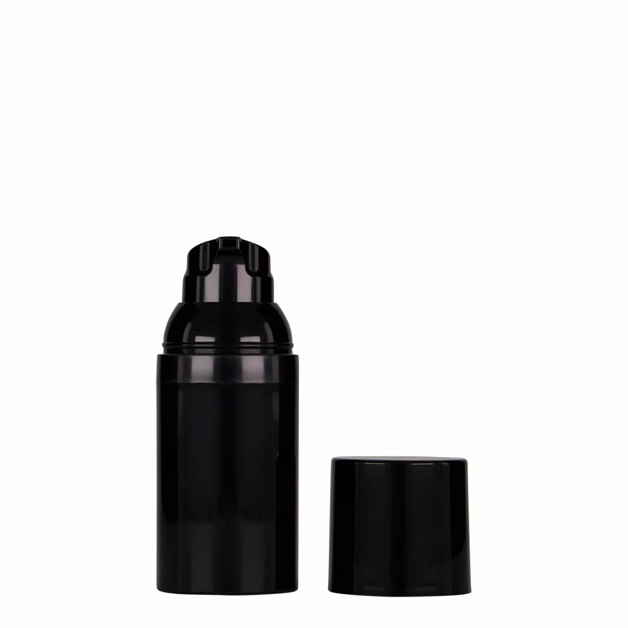 30 ml Airless Dispenser 'Mezzo', PP-kunststof, zwart