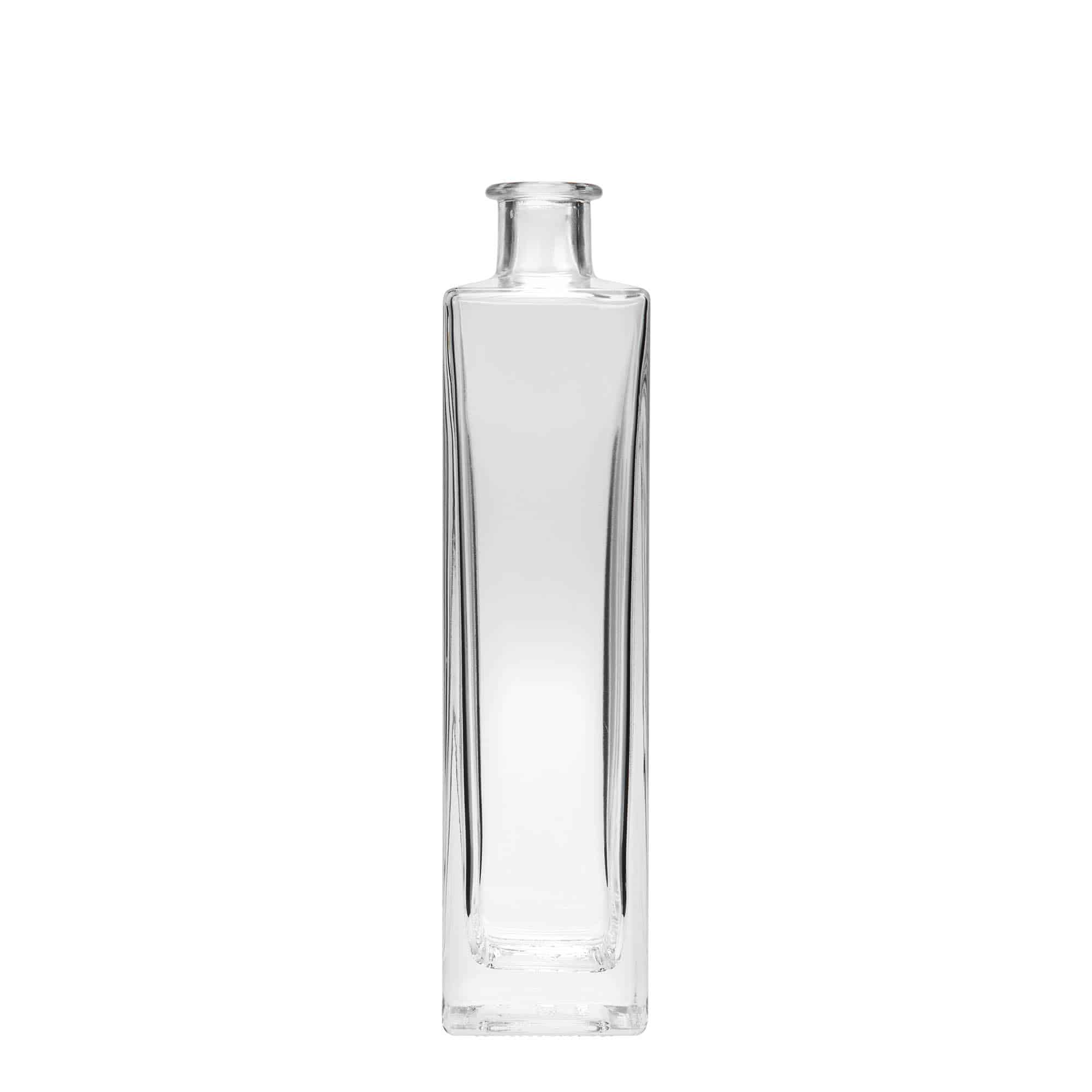 500 ml glazen fles 'Rafaello', vierkant, opening: kurk