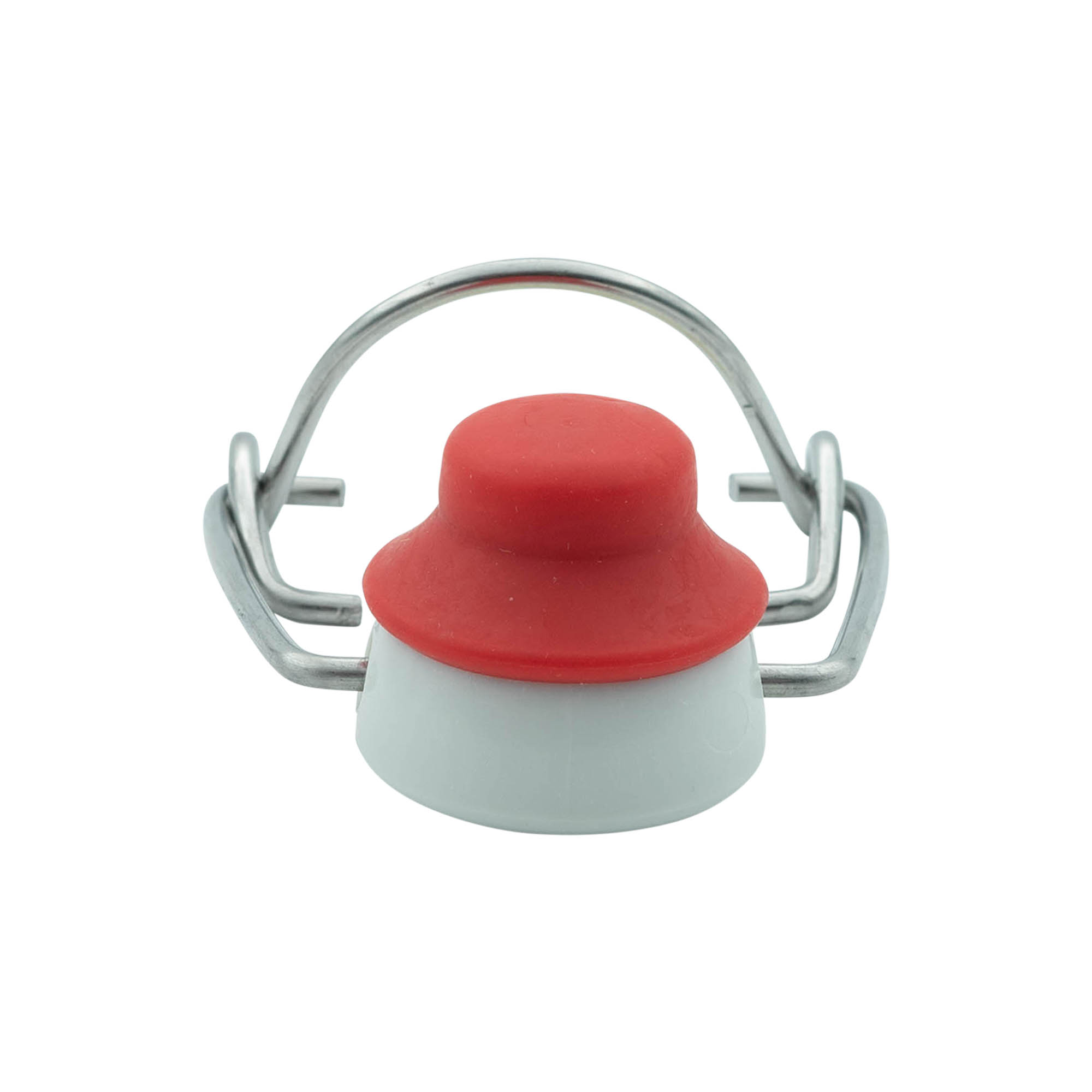 Beugelvergrendeling speciale maat, kunststof, rood-wit