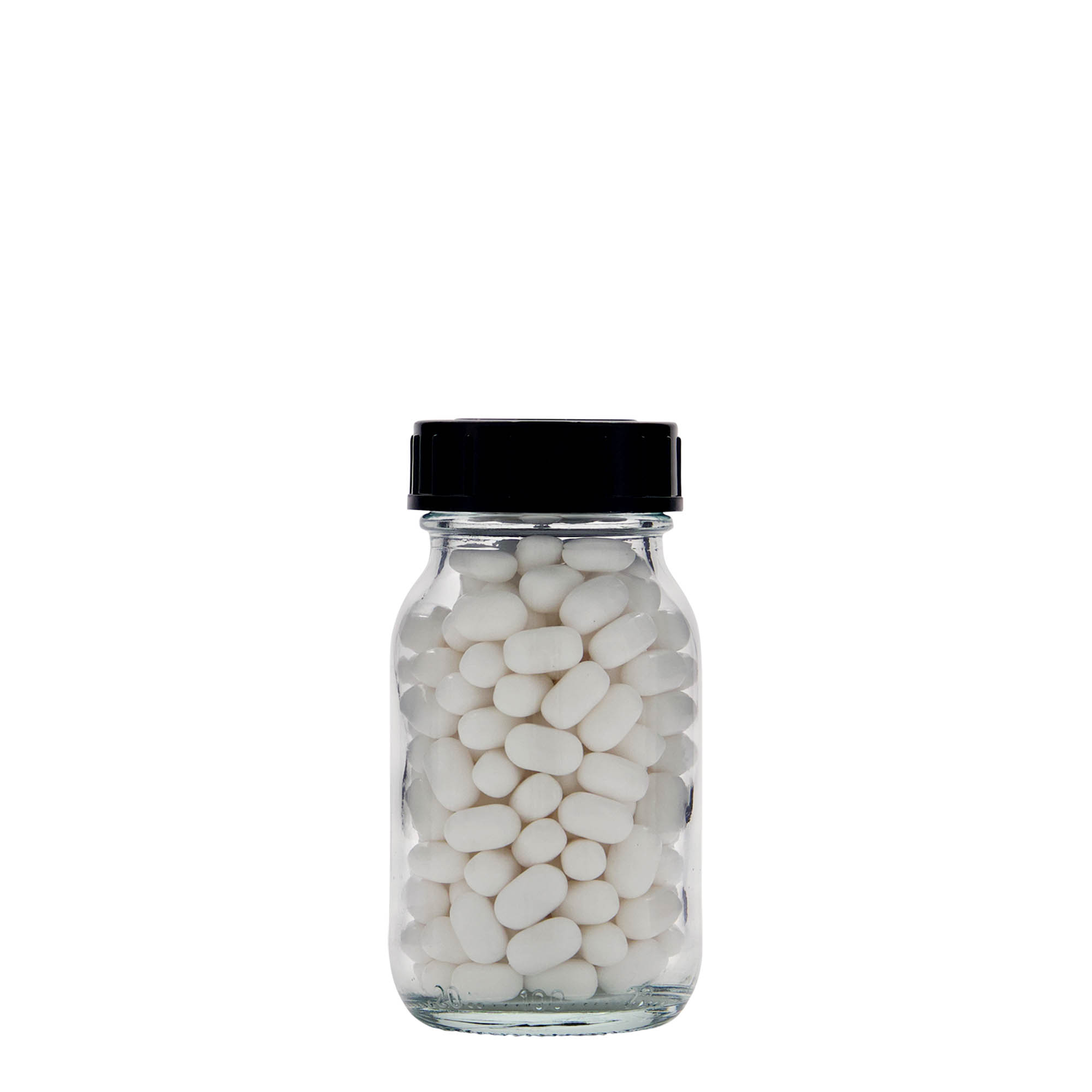 100 ml bredehalsfles, opening: DIN 40