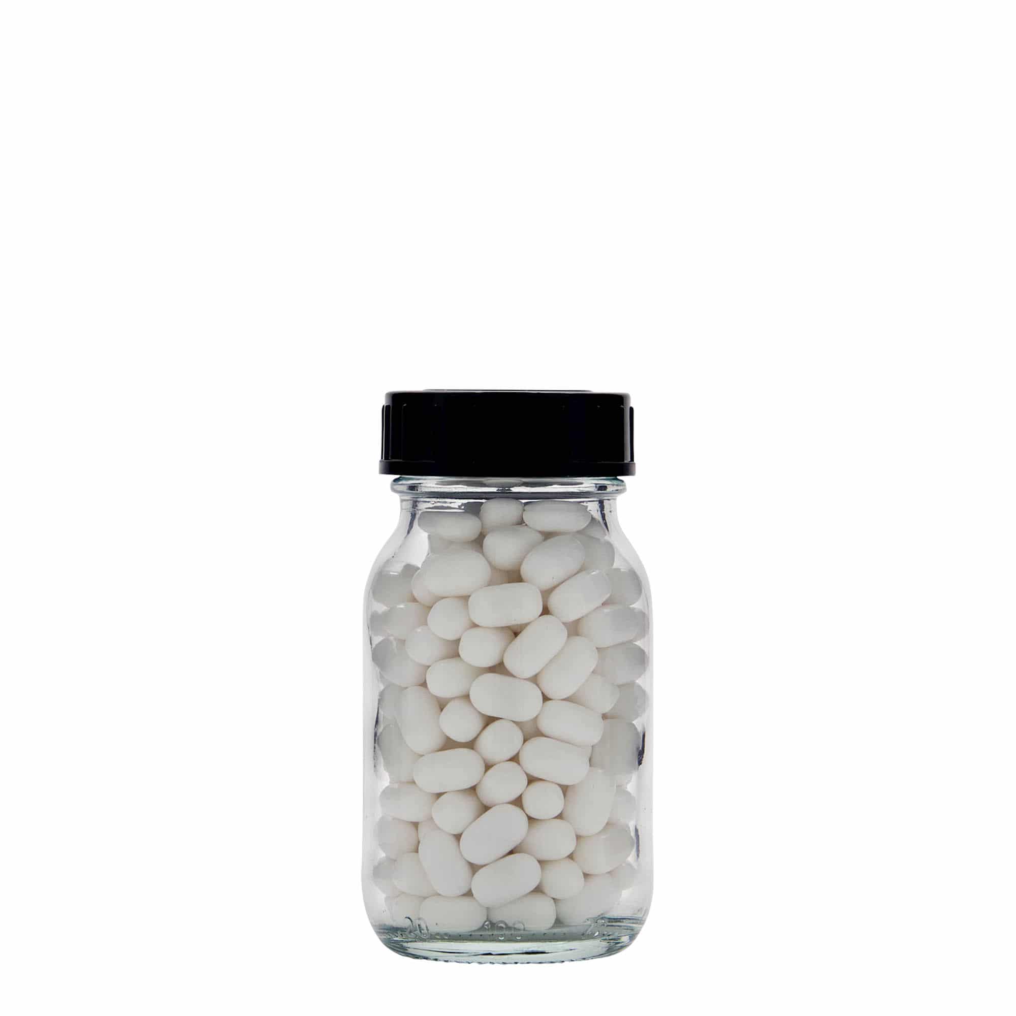 100 ml bredehalsfles, opening: DIN 40
