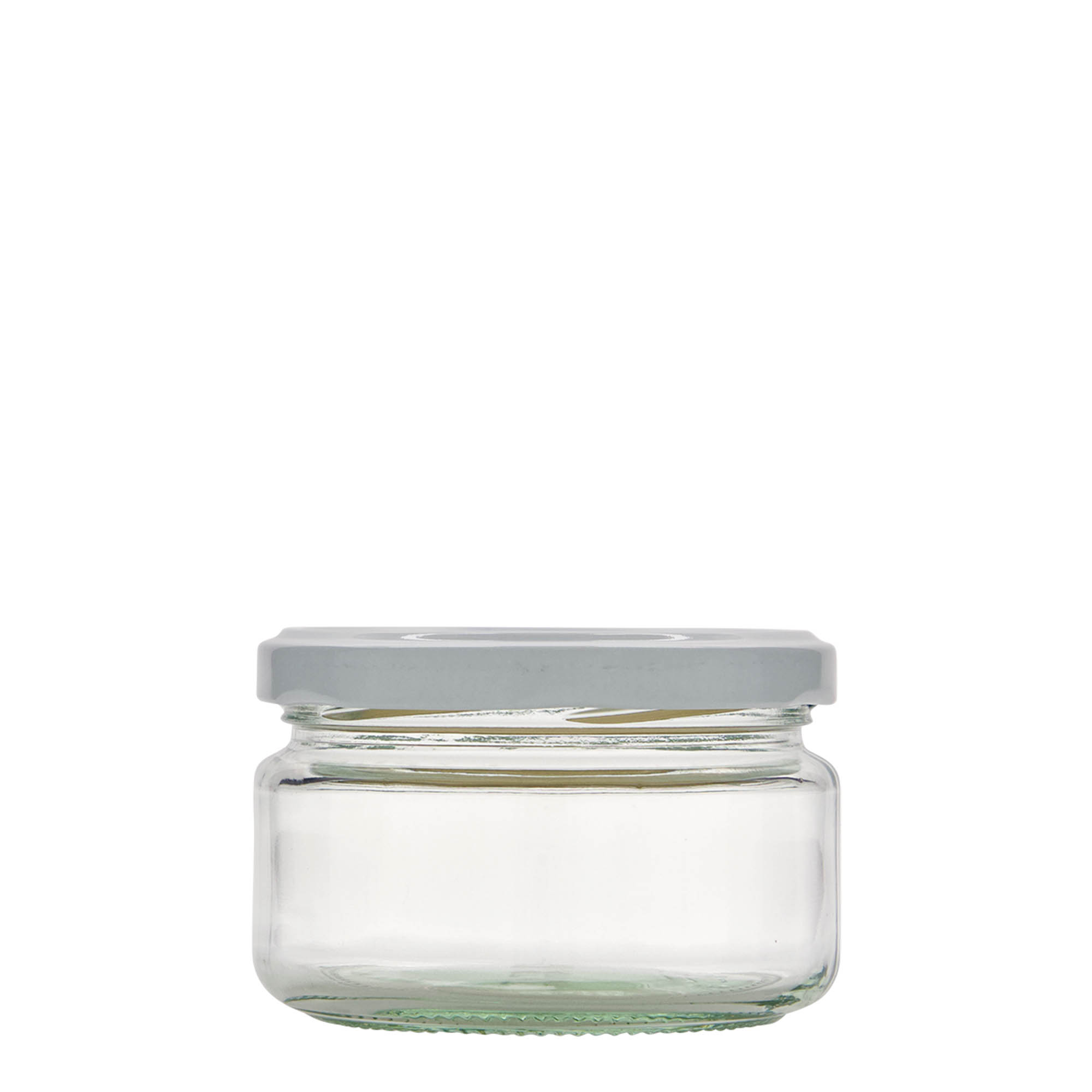 230 ml plat rond glas, opening: Twist-Off (TO 82) 230 ml plat rond glas, opening: Twist-Off (TO 82)
