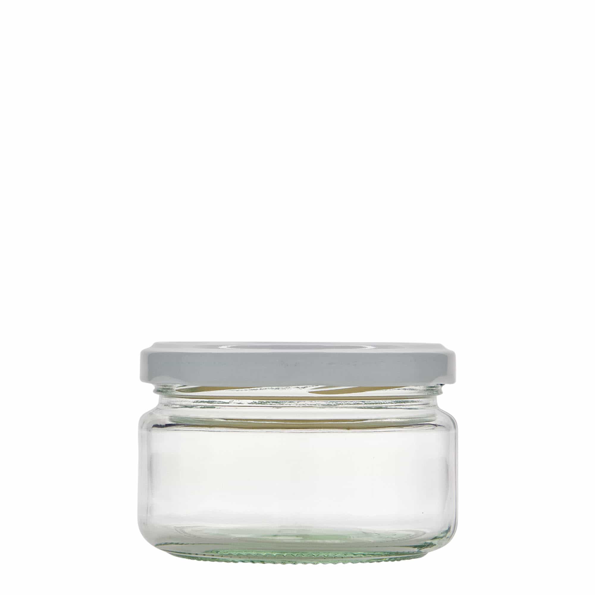 230 ml plat rond glas, opening: Twist-Off (TO 82)