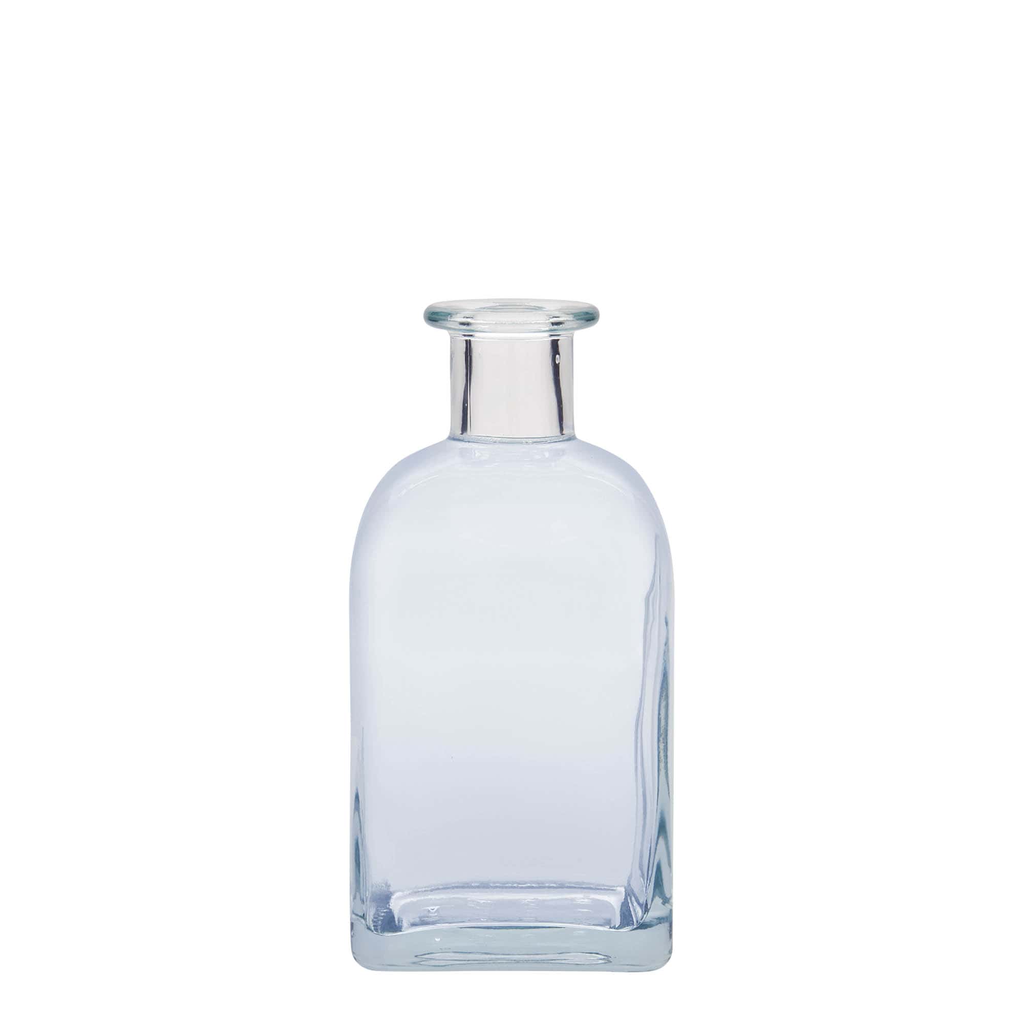 Glazen fles Apotheker carré, 350 ml, vierkant, monding: kurk