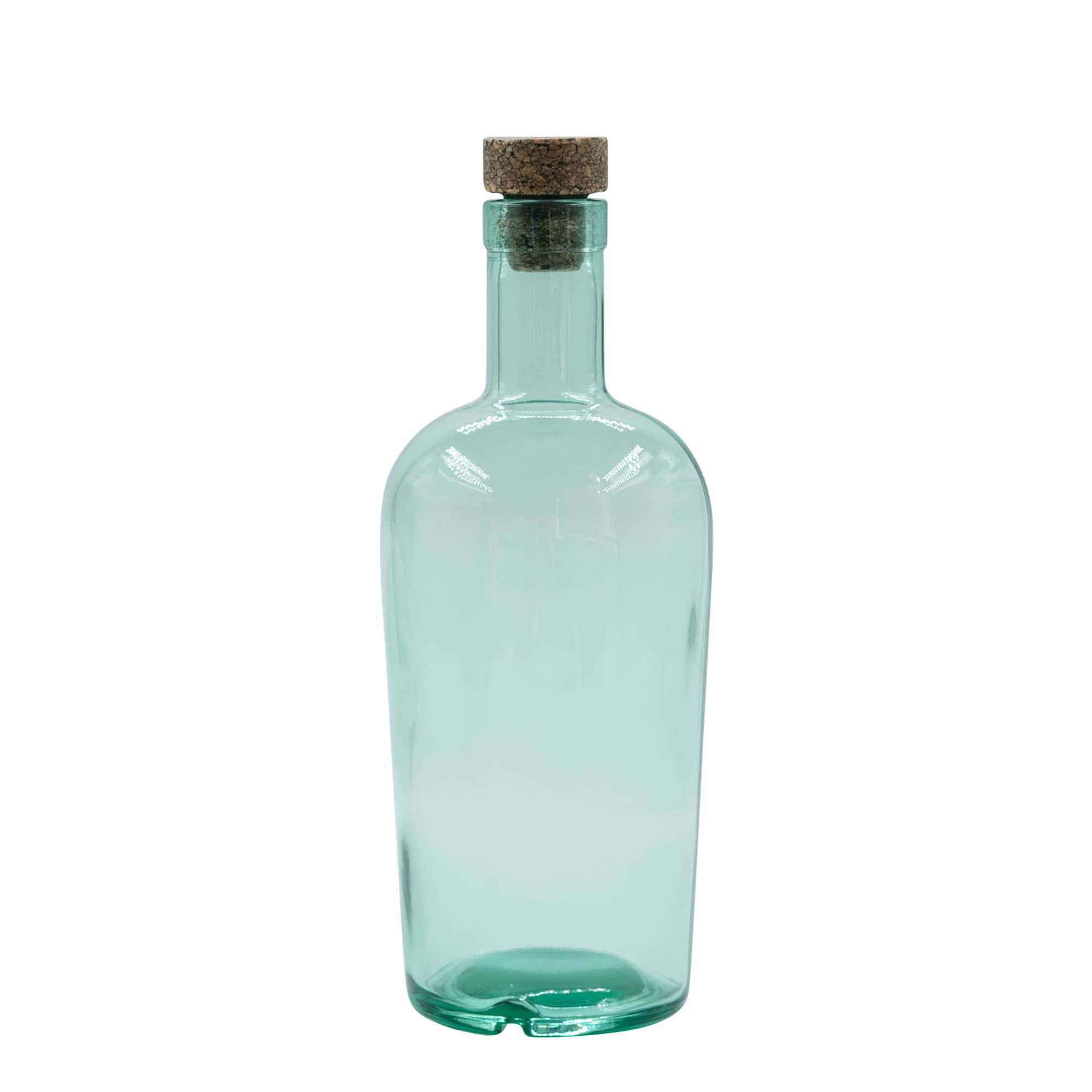 700 ml glazen fles 'Teo Light', hals: kurk