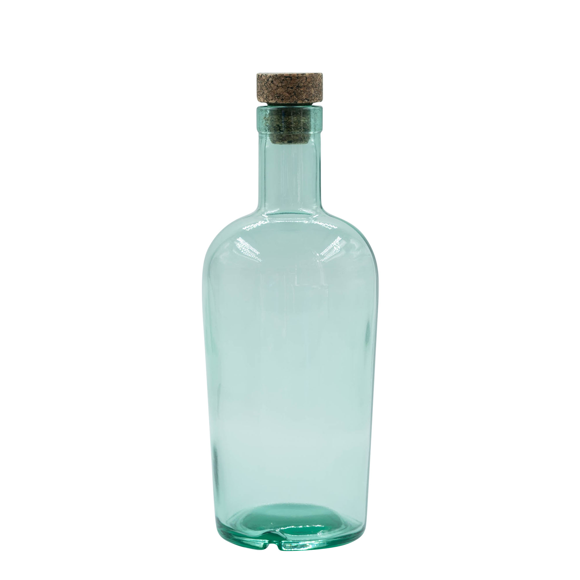 700 ml glazen fles 'Teo Light', hals: kurk 700 ml glazen fles 'Teo Light', hals: kurk