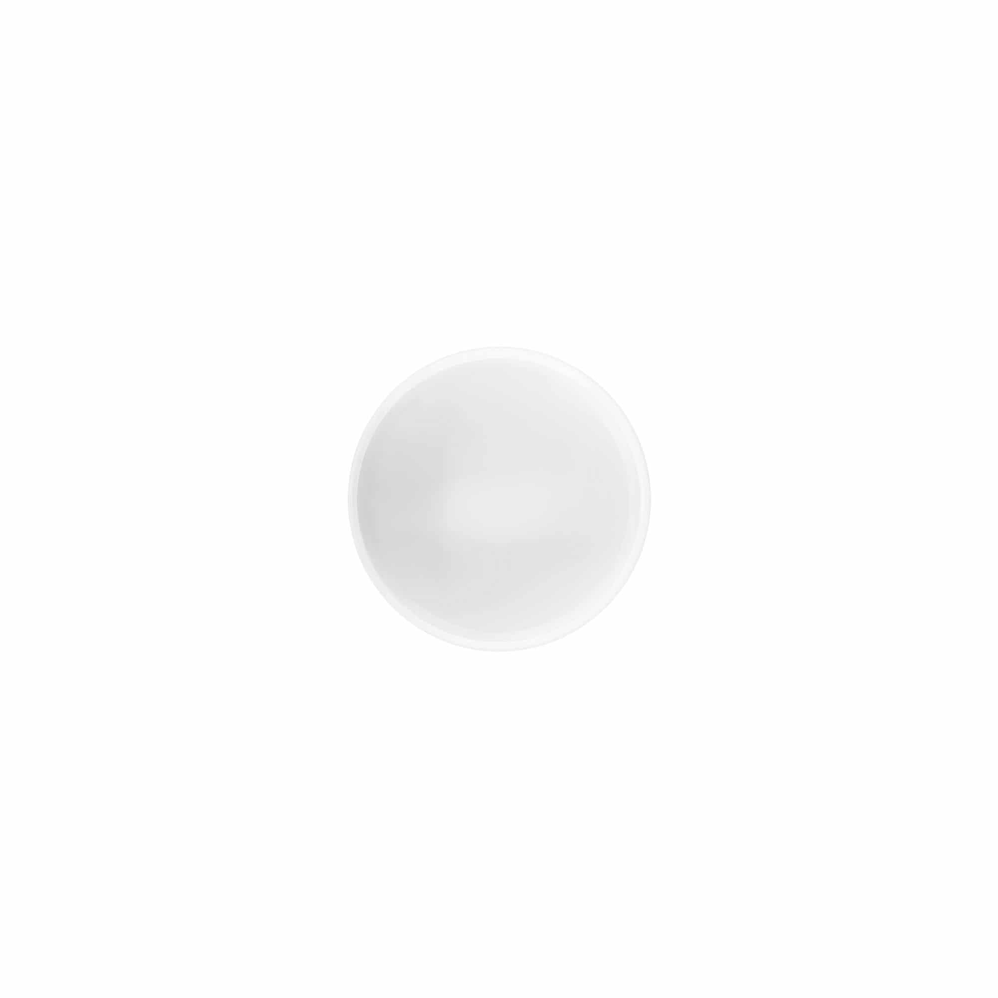 Schroefdop 'White Line' 35 ml, PP-kunststof, wit Schroefdop 'White Line' 35 ml, PP-kunststof, wit