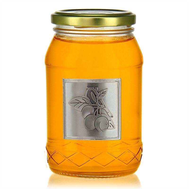 Tinlabel 'Mirabelle', vierkant, metaal, zilver