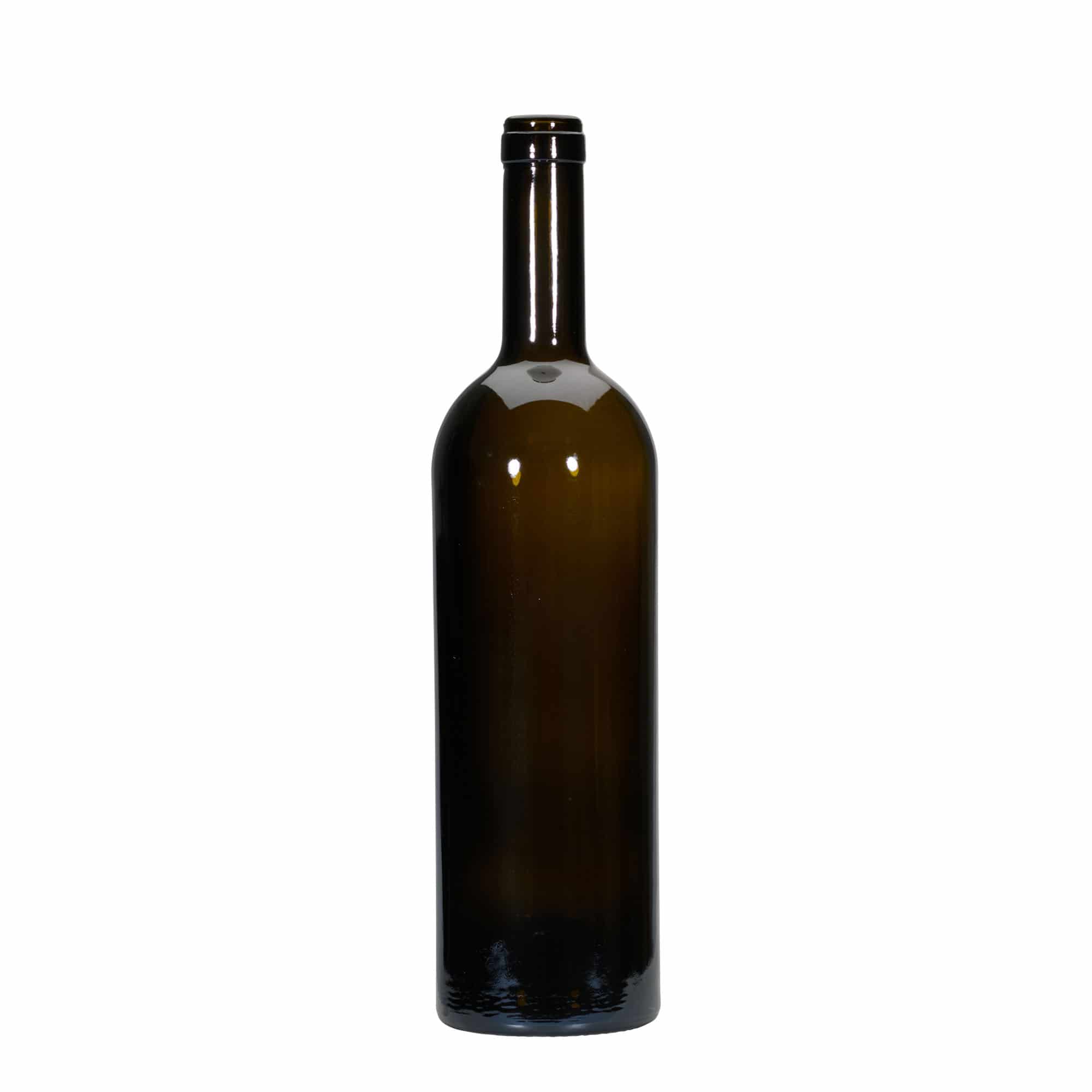 Wijnfles 'Golia', 750 ml, antiekgroen, monding: kurk Wijnfles 'Golia', 750 ml, antiekgroen, monding: kurk