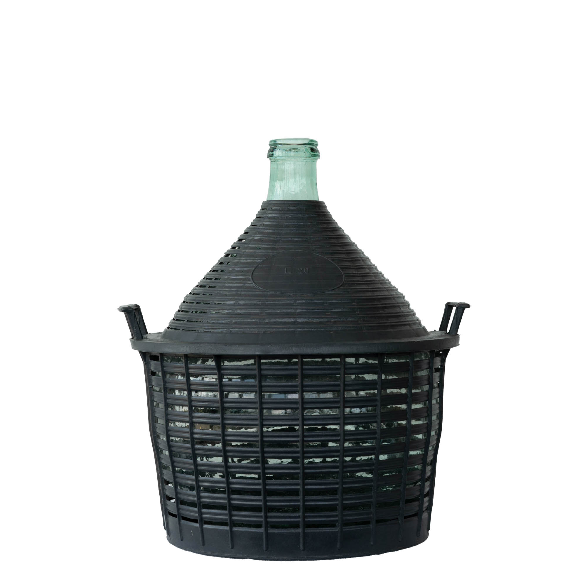 20 l ballonfles met smalle hals, glas, opening: opzetdeksel