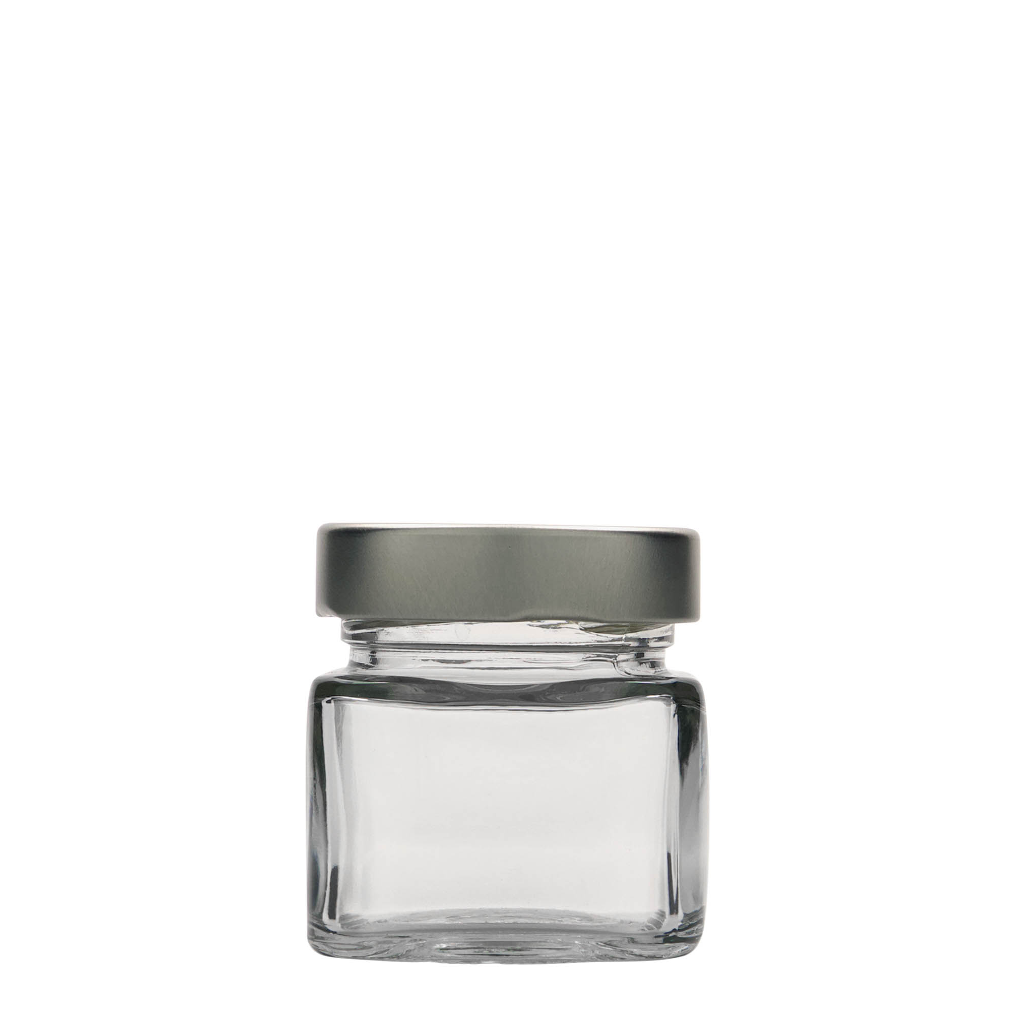 106 ml Vierkantglas 'Ikarus', opening: Deep-Twist-Off (DTO 58)