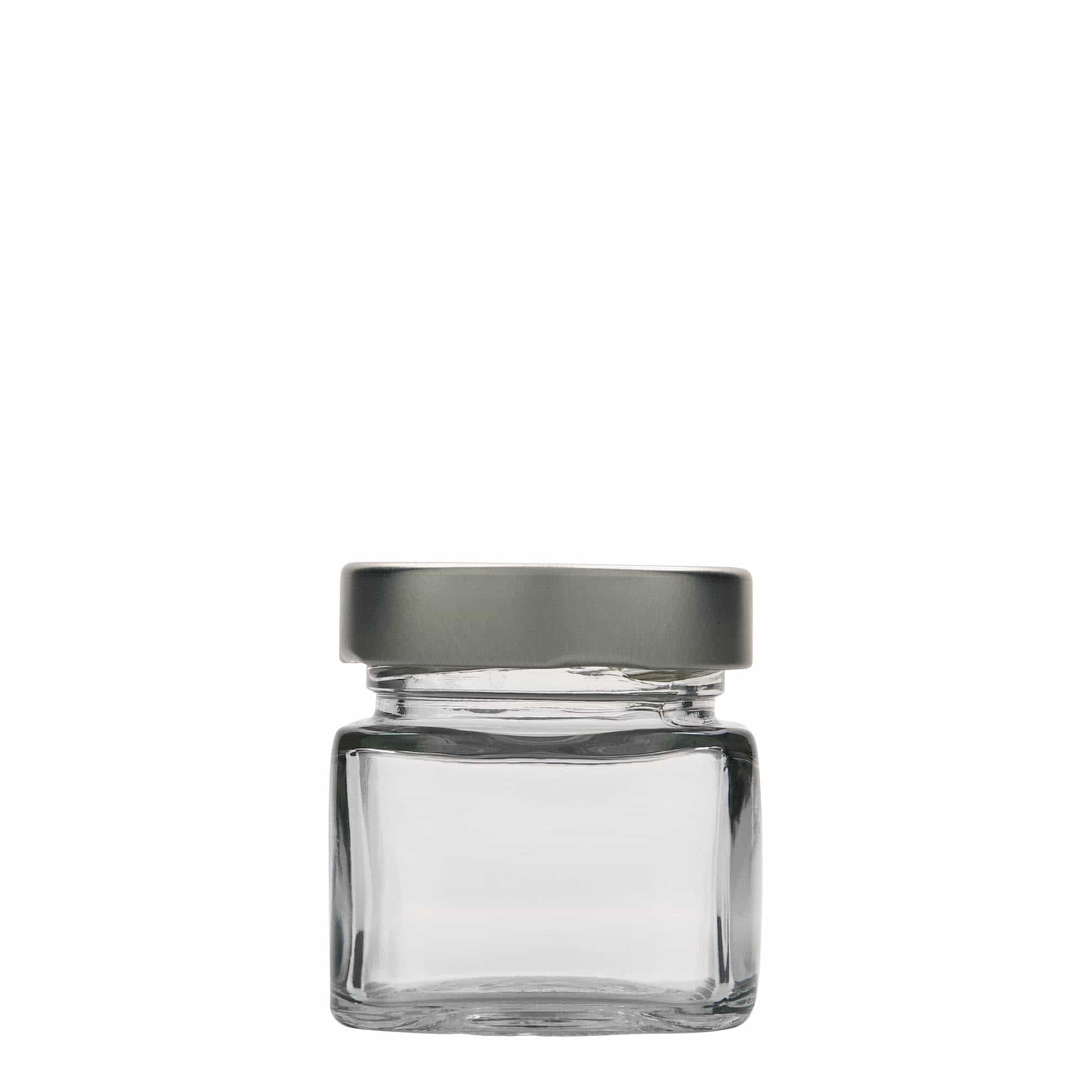 106 ml Vierkantglas 'Ikarus', opening: Deep-Twist-Off (DTO 58)