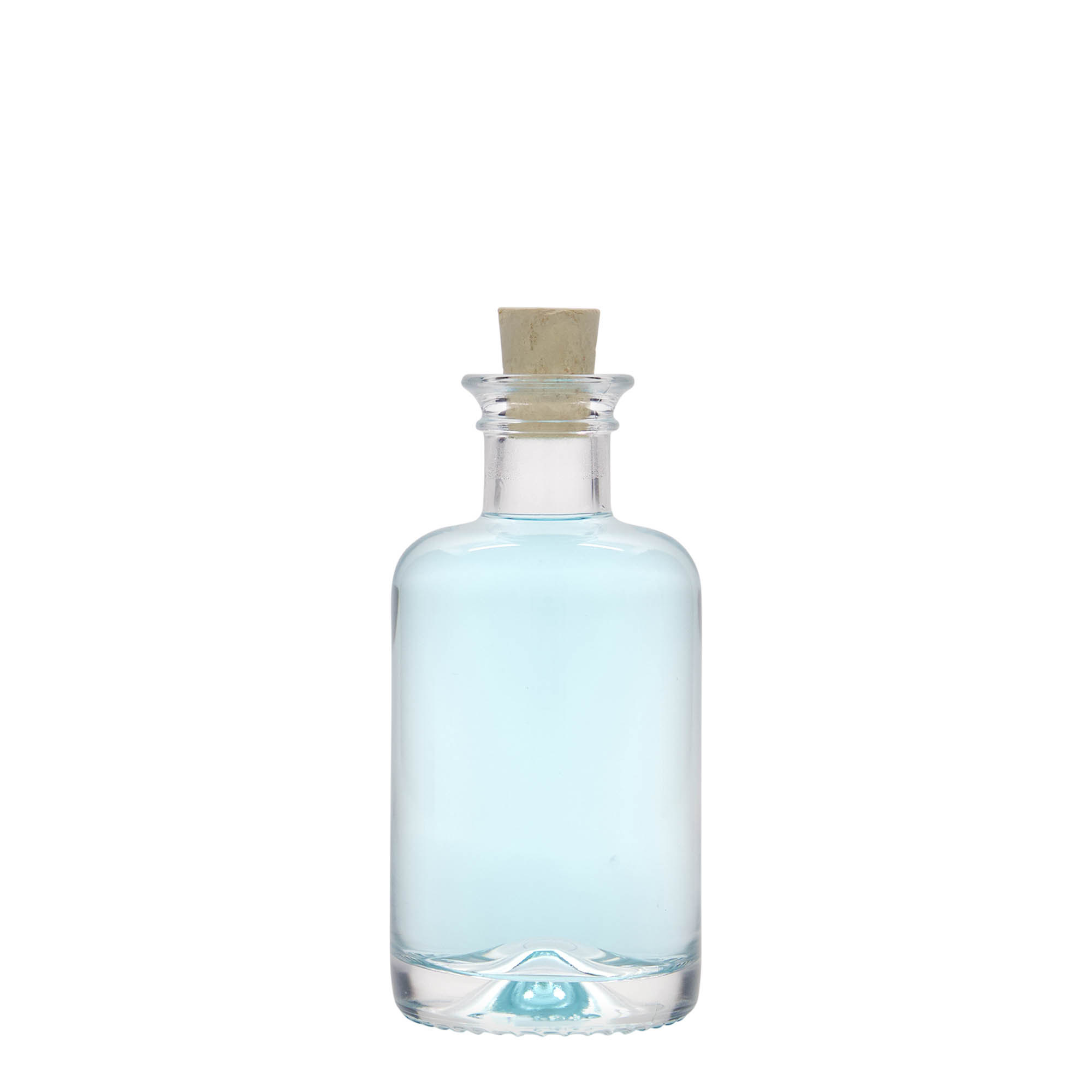 100 ml glazen apothekersfles, opening: kurk 100 ml glazen apothekersfles, opening: kurk