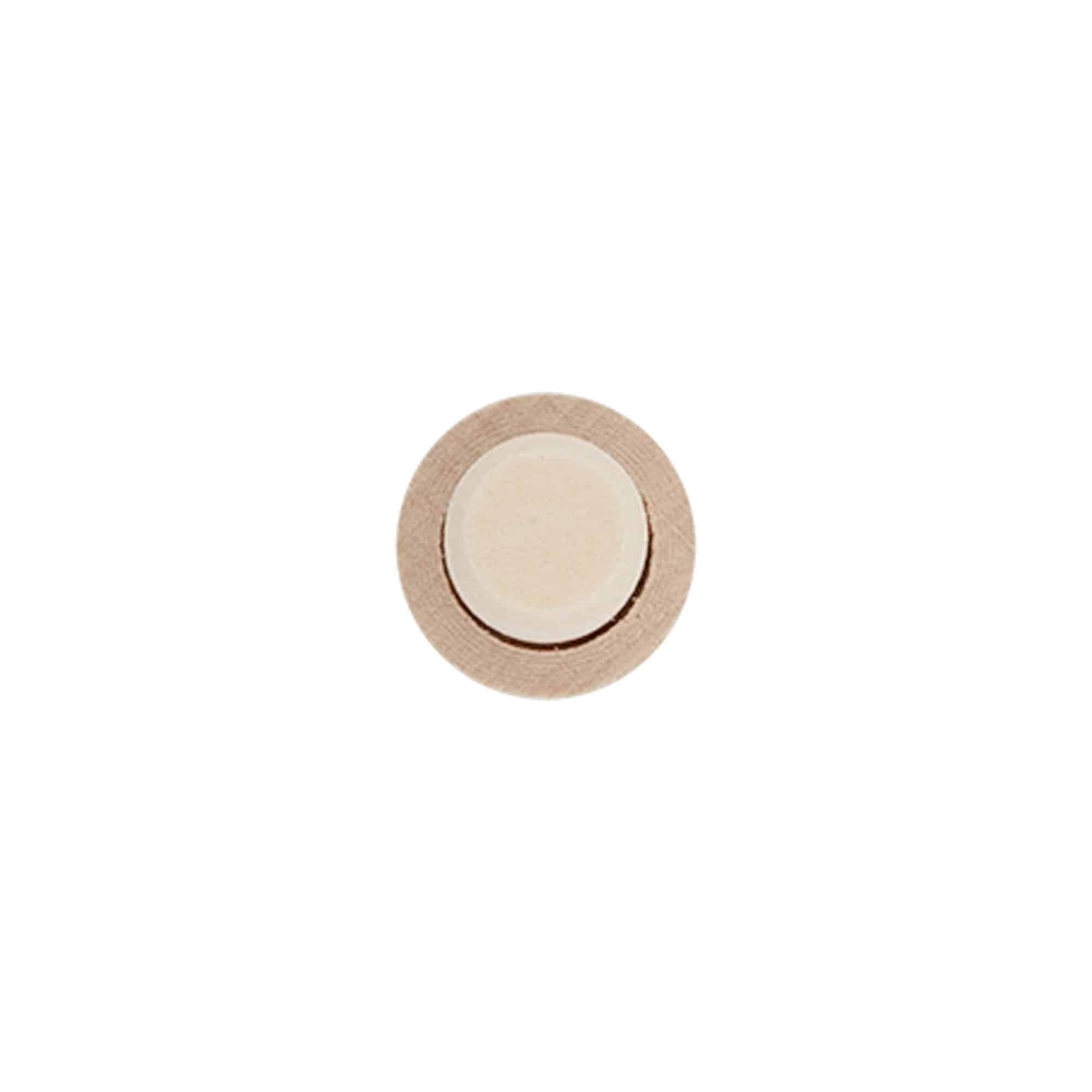Dopkurk, 14 mm, hout, voor monding: kurk