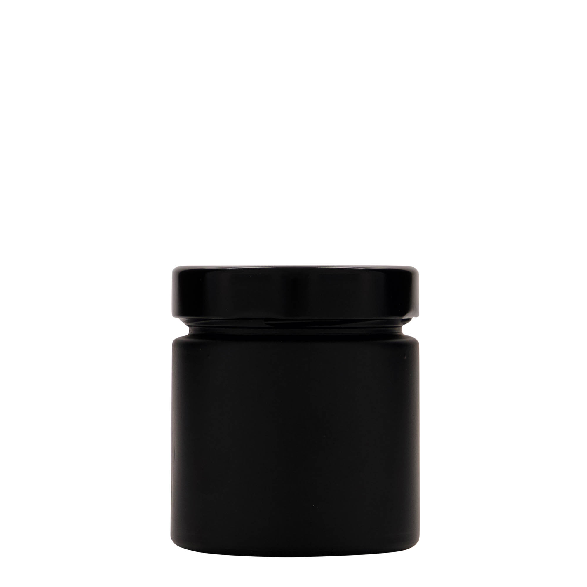 212 ml rond glas 'Aurora', zwart, opening: Deep-Twist-Off (DTO 66)