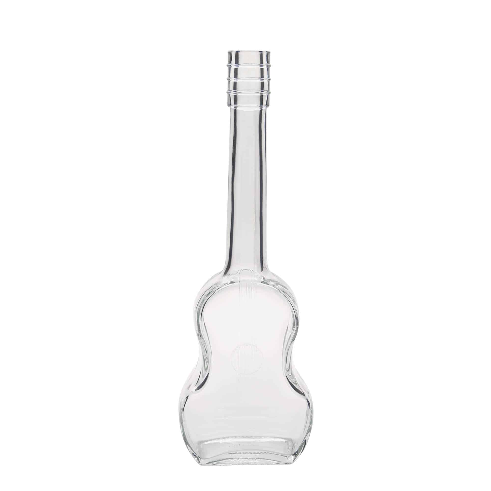 Glazen fles 'Gitaar', 500 ml, monding: kurk