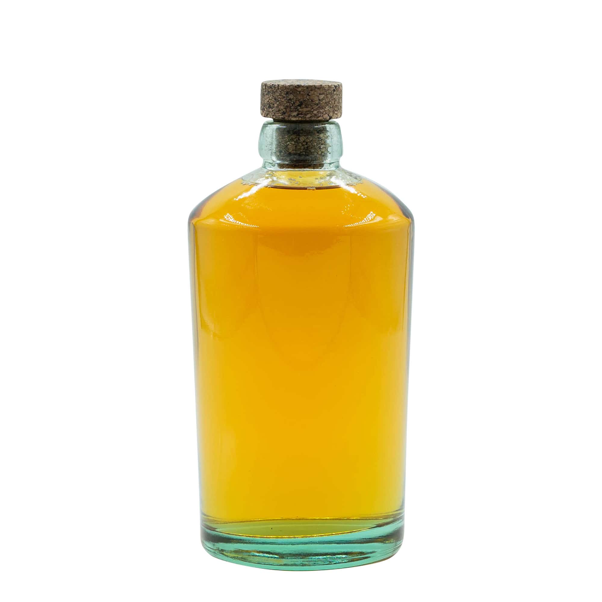 Glazen fles 'Barrel', 700 ml, monding: kurk