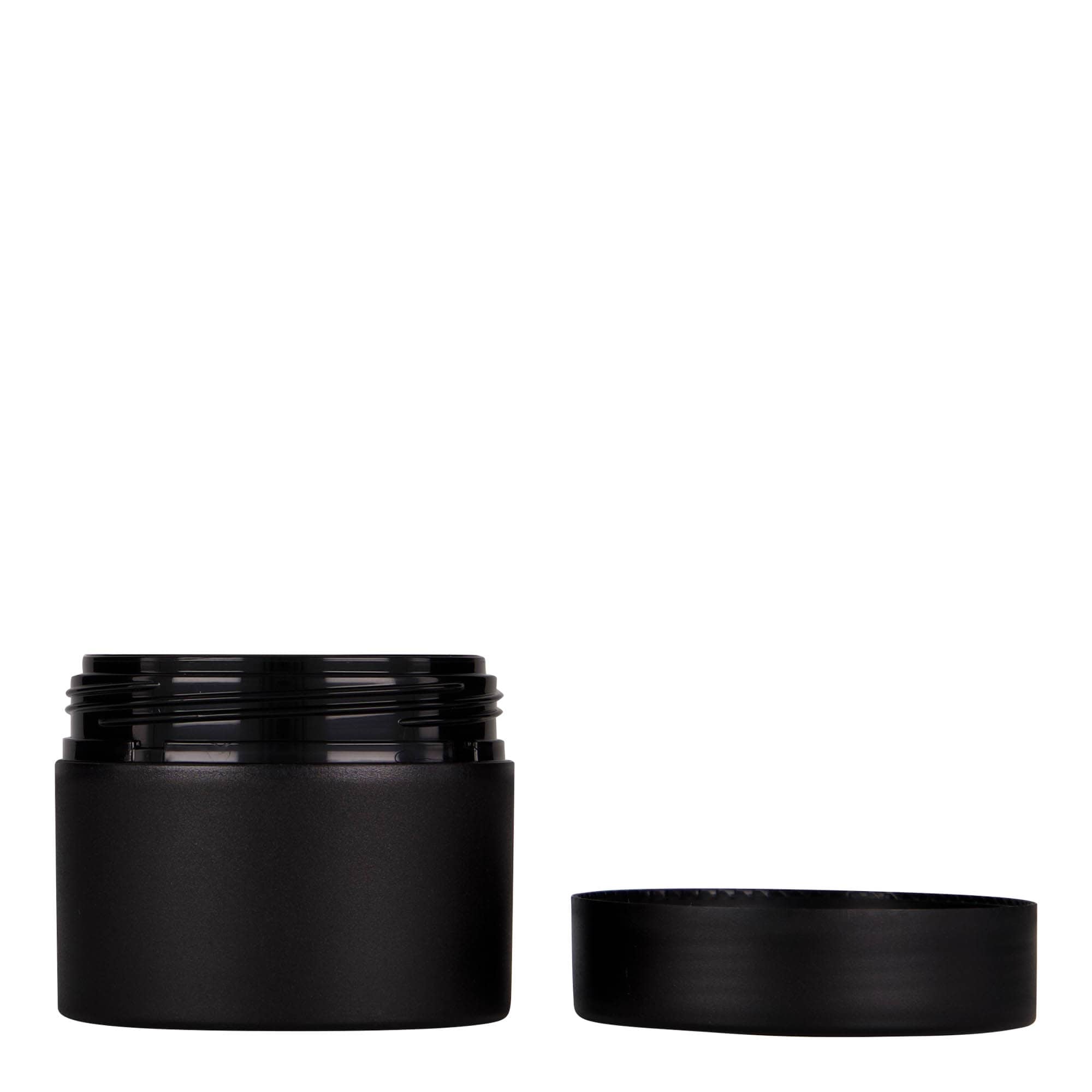 100 ml kunststofpot 'Antonella', PP, zwart, opening: schroefdop