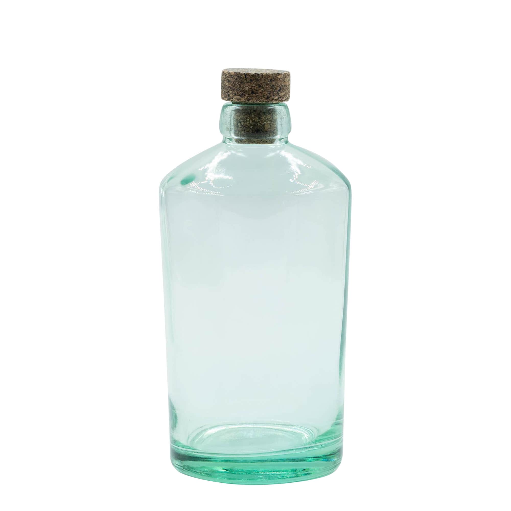 700 ml glazen fles 'Barrel', hals: kurk
