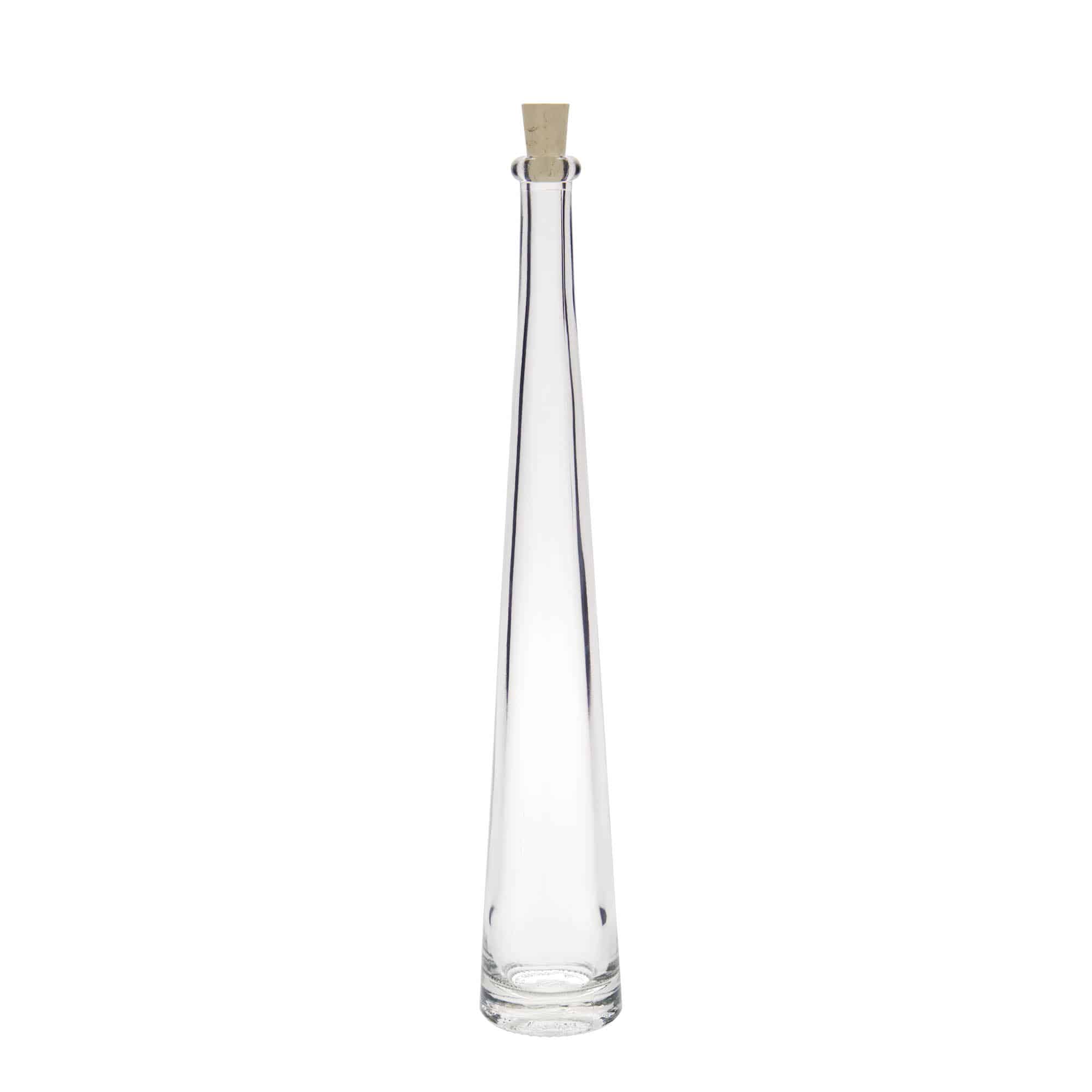 Glazen fles 'Dama Rondo', 100 ml, monding: kurk