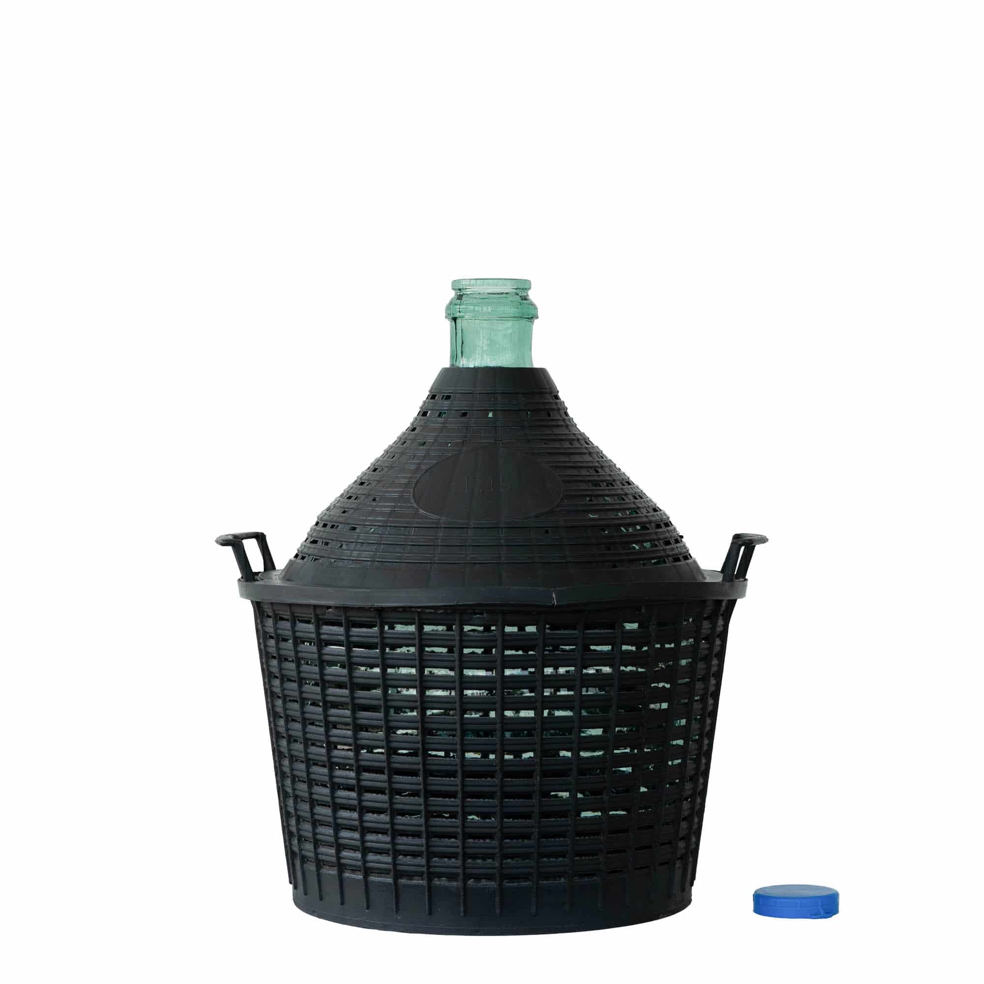 15 l ballonfles met smalle hals, glas, opening: opzetdeksel