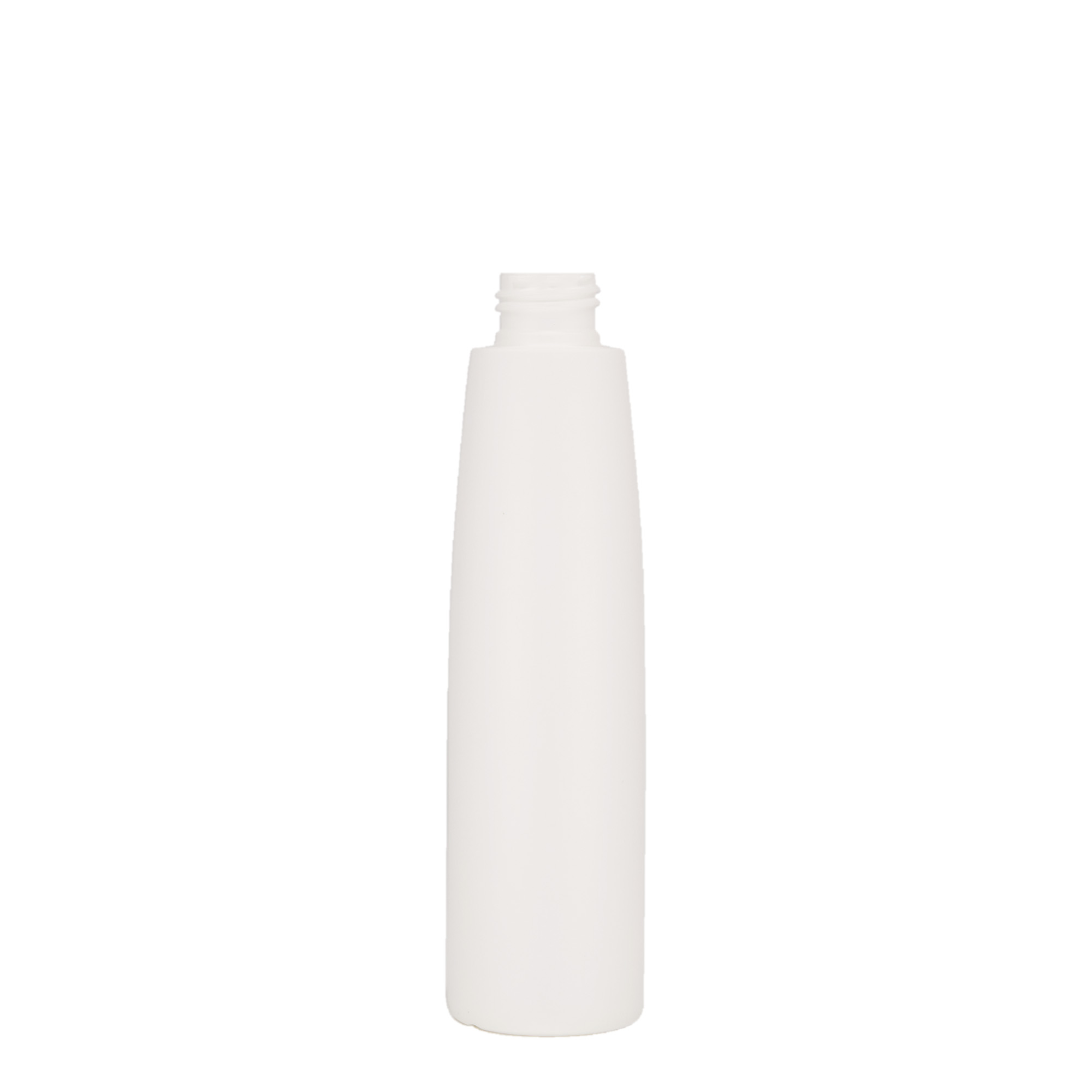 Plastic fles 'Donald', 200 ml, HDPE, wit, monding: GPI 24/410