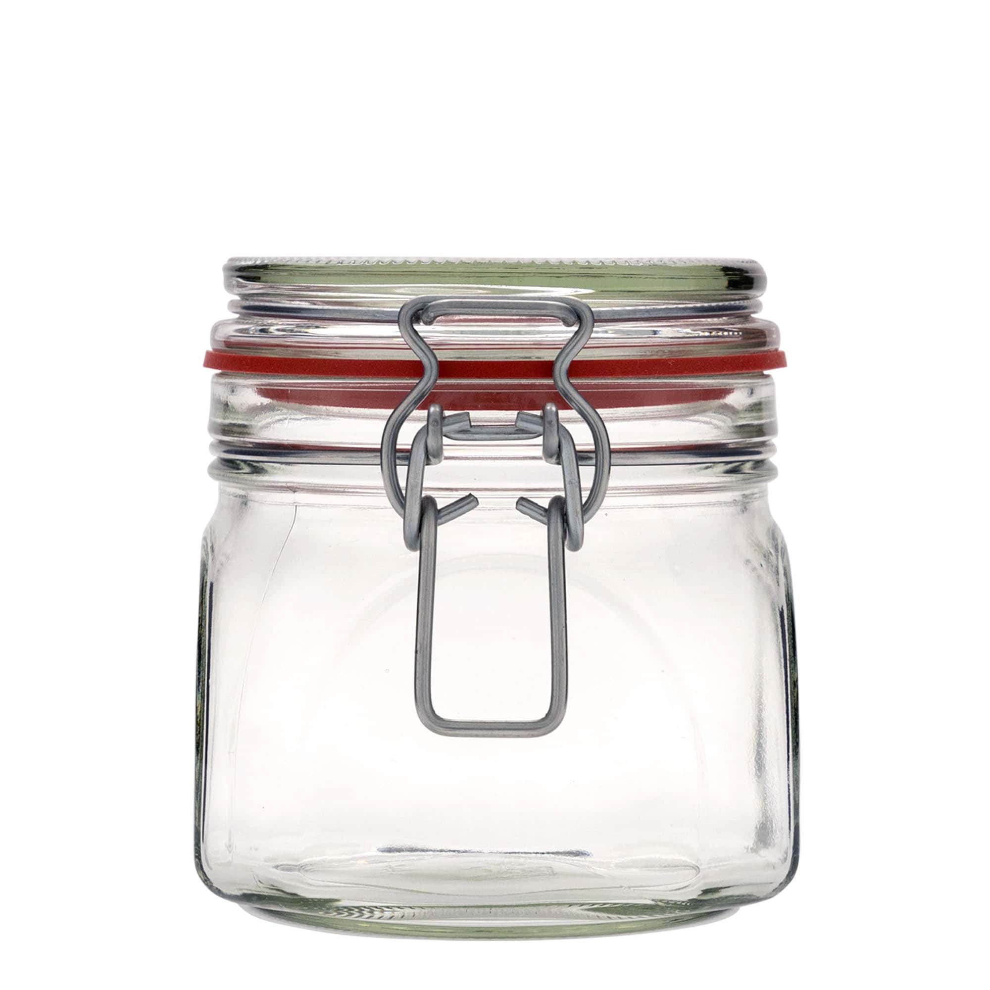 630 ml beugelfles, vierkant, opening: beugelsluiting