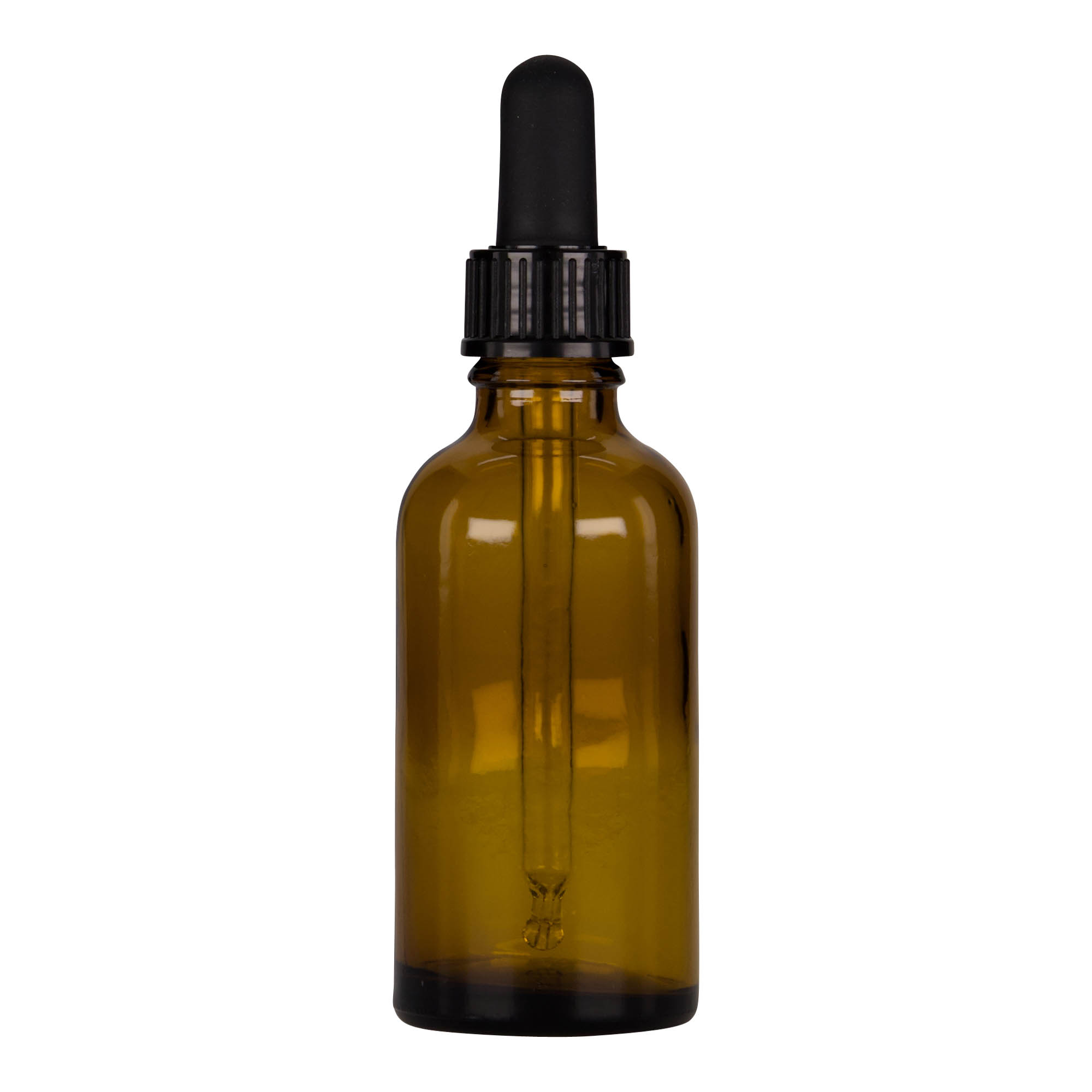 50 ml pipetflesje medicijn, glas, bruin-zwart, mondstuk: DIN 18