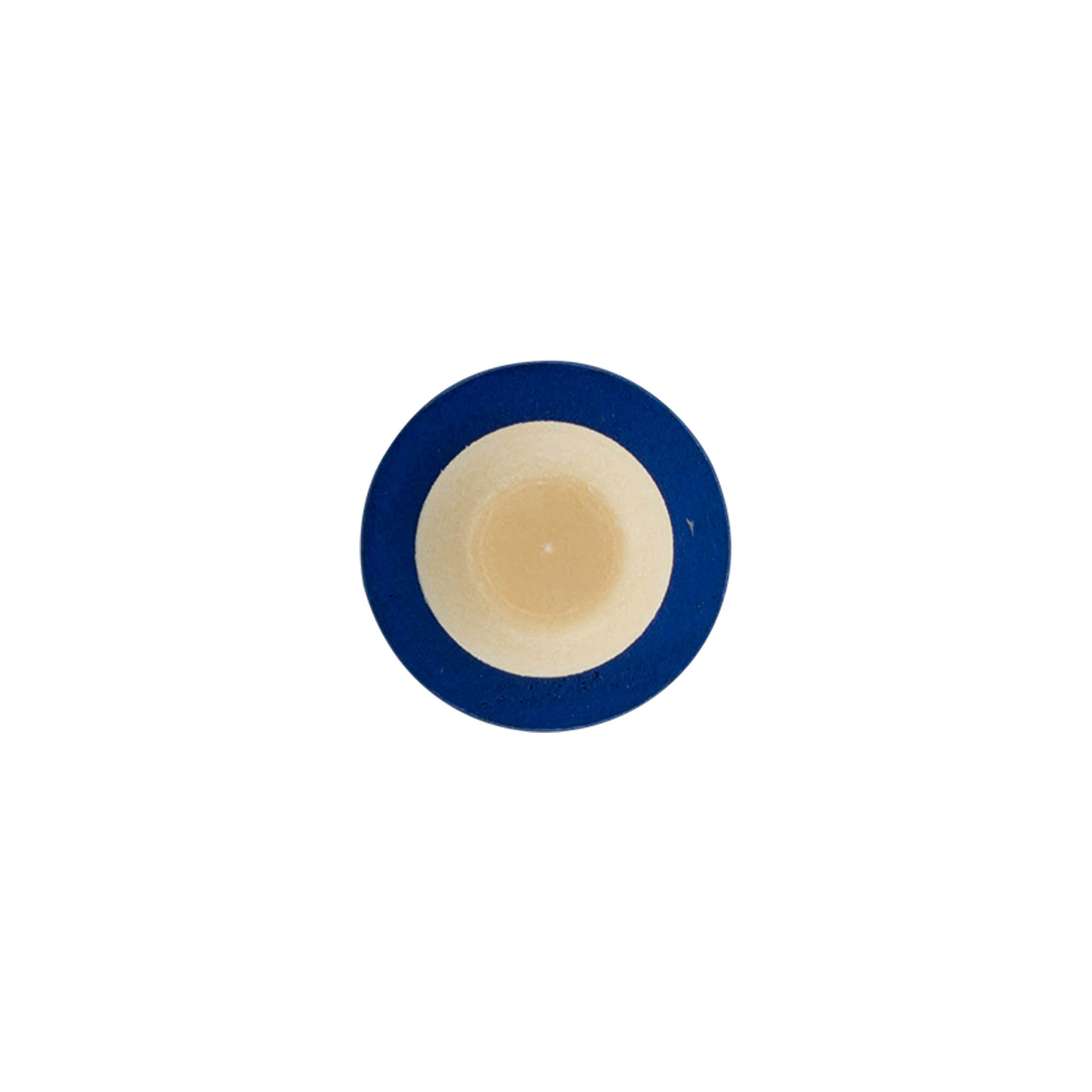 Handgreepkurk 19 mm, hout/kunststof, blauw, voor monding: kurk
