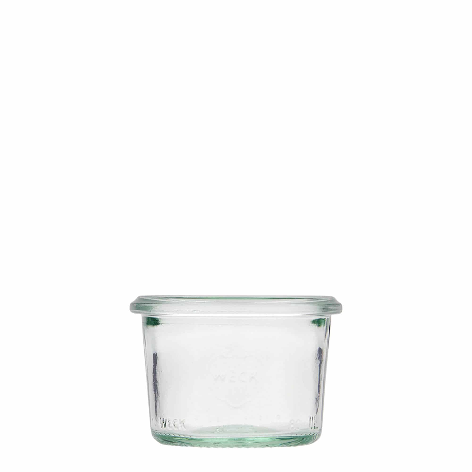 WECK-stortglas, 80 ml, monding: ronde rand