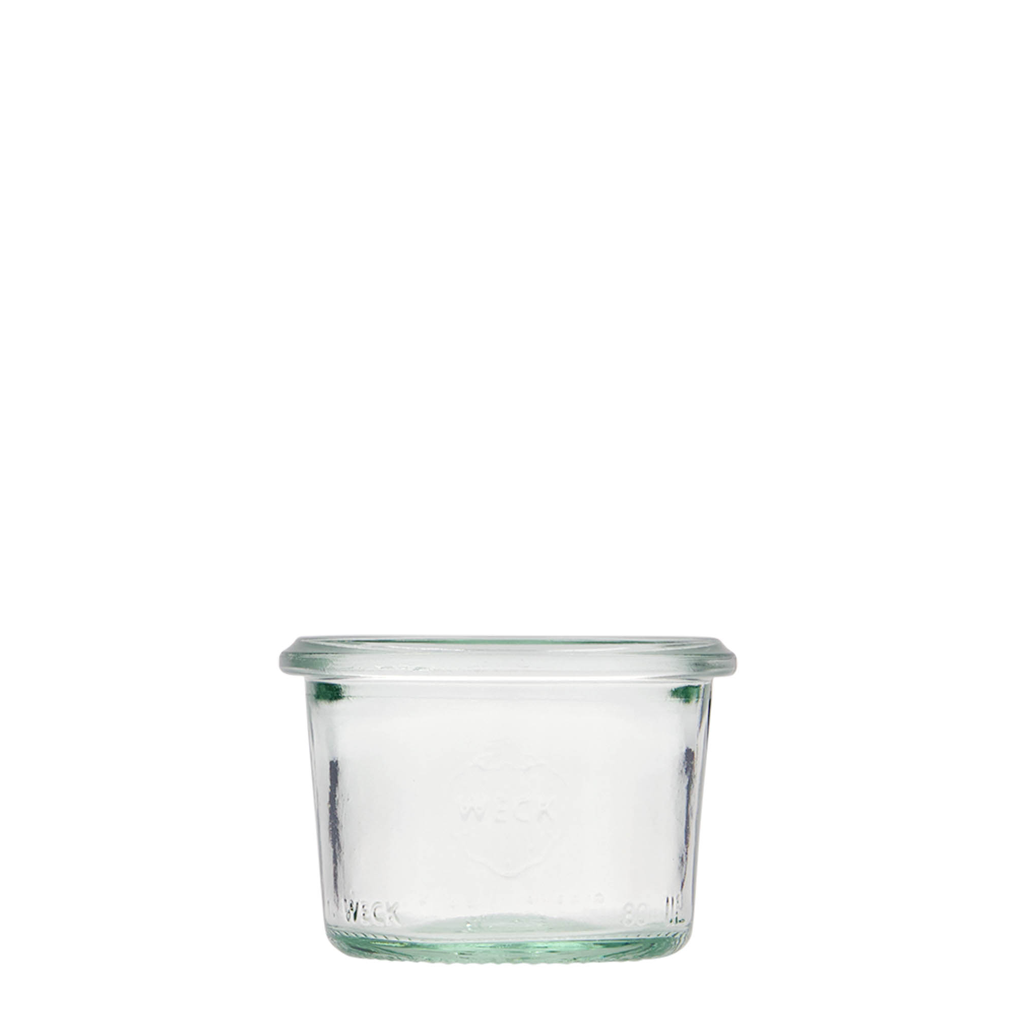 80 ml WECK-omkeerglas, opening: ronde rand