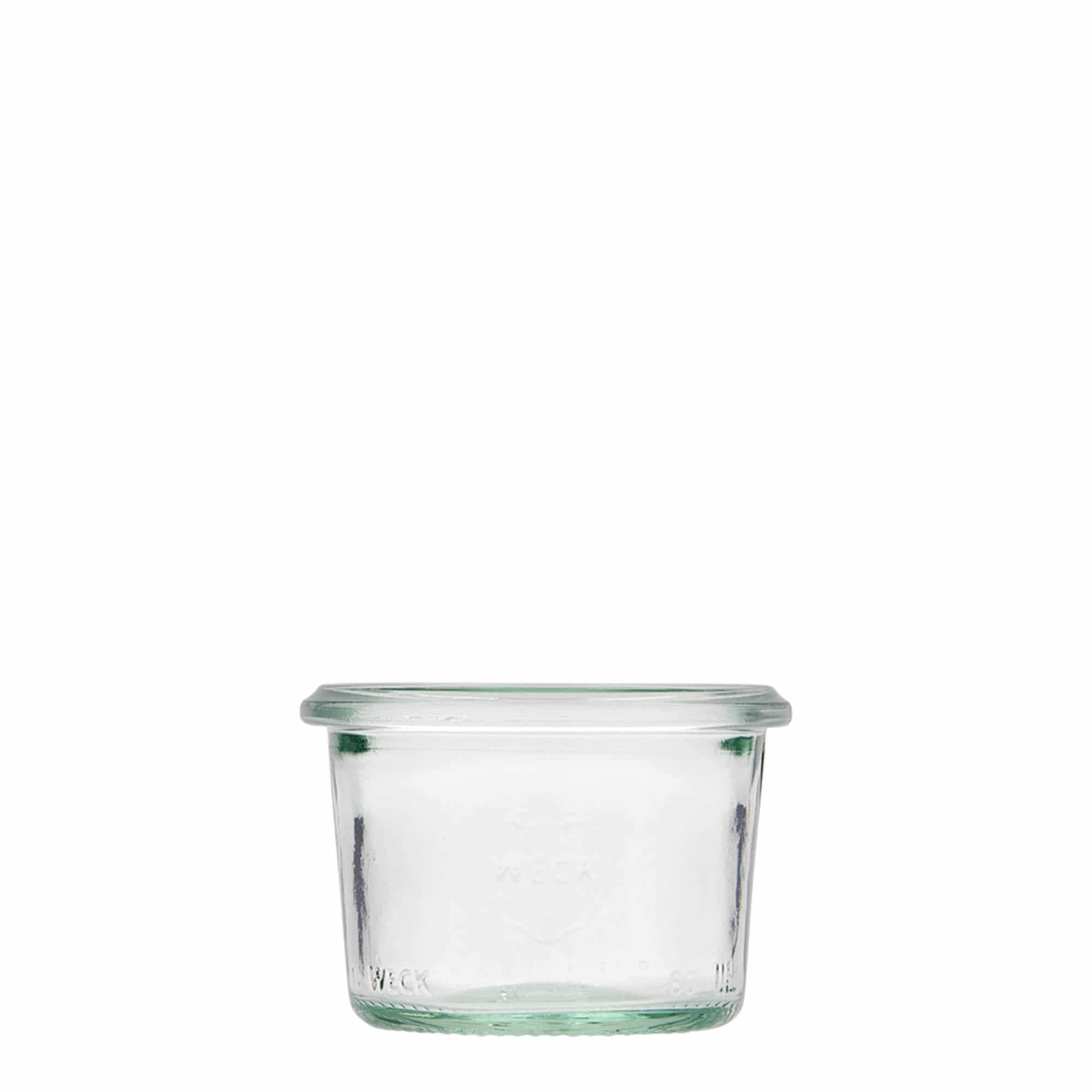 80 ml WECK-omkeerglas, opening: ronde rand