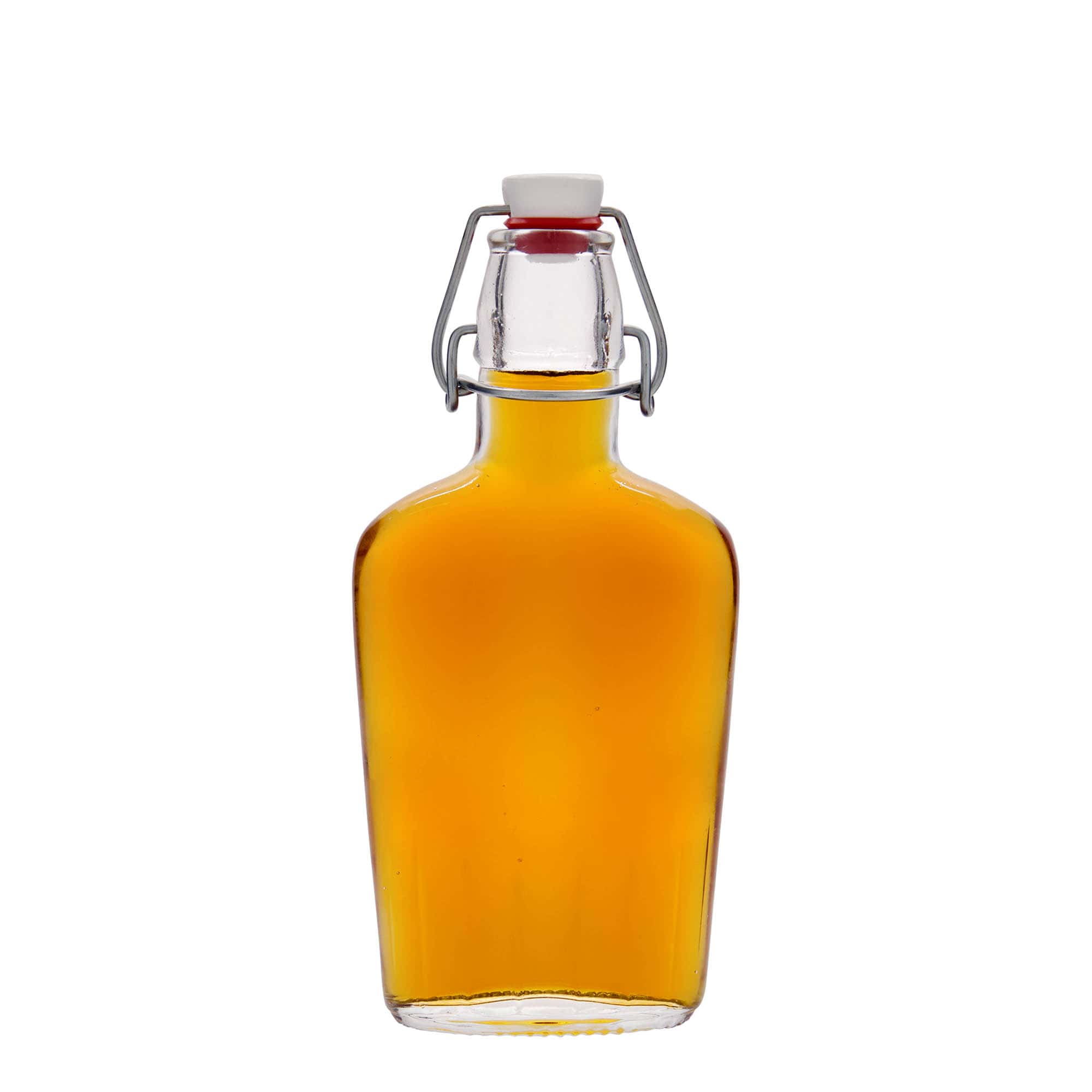 250 ml glazen fles 'Fiaschetta', ovaal, opening: beugelsluiting