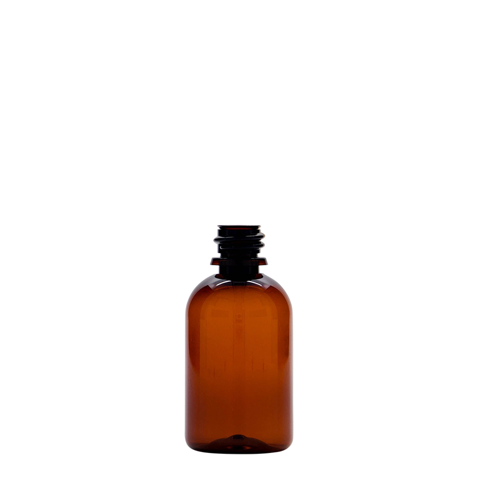 50 ml PET-medische fles 'Easy Living', bruin, kunststof, opening: DIN 18
