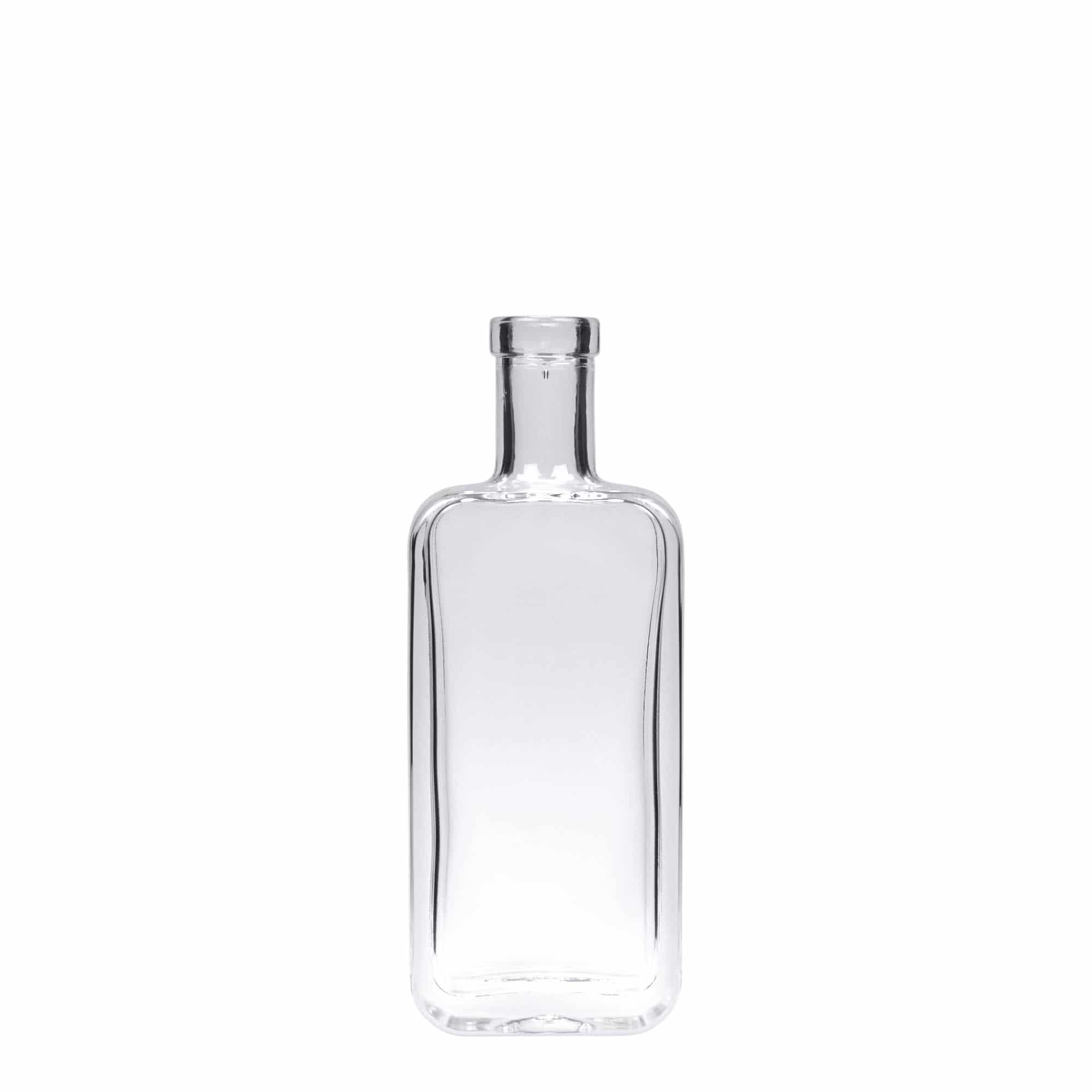 100 ml glazen fles 'Nice', rechthoekig, opening: kurk