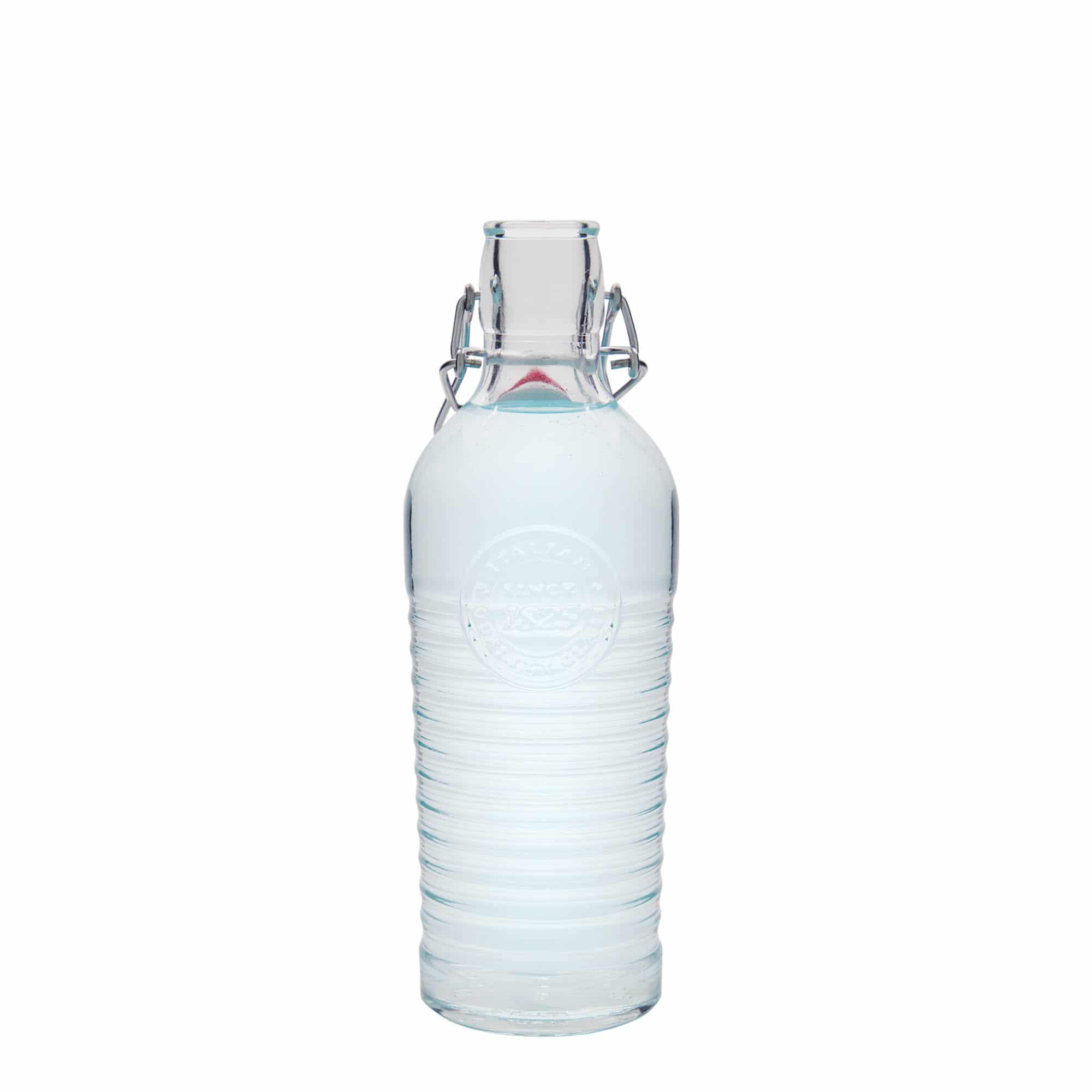 750 ml glazen fles 'Officina 1825', hals: beugelsluiting